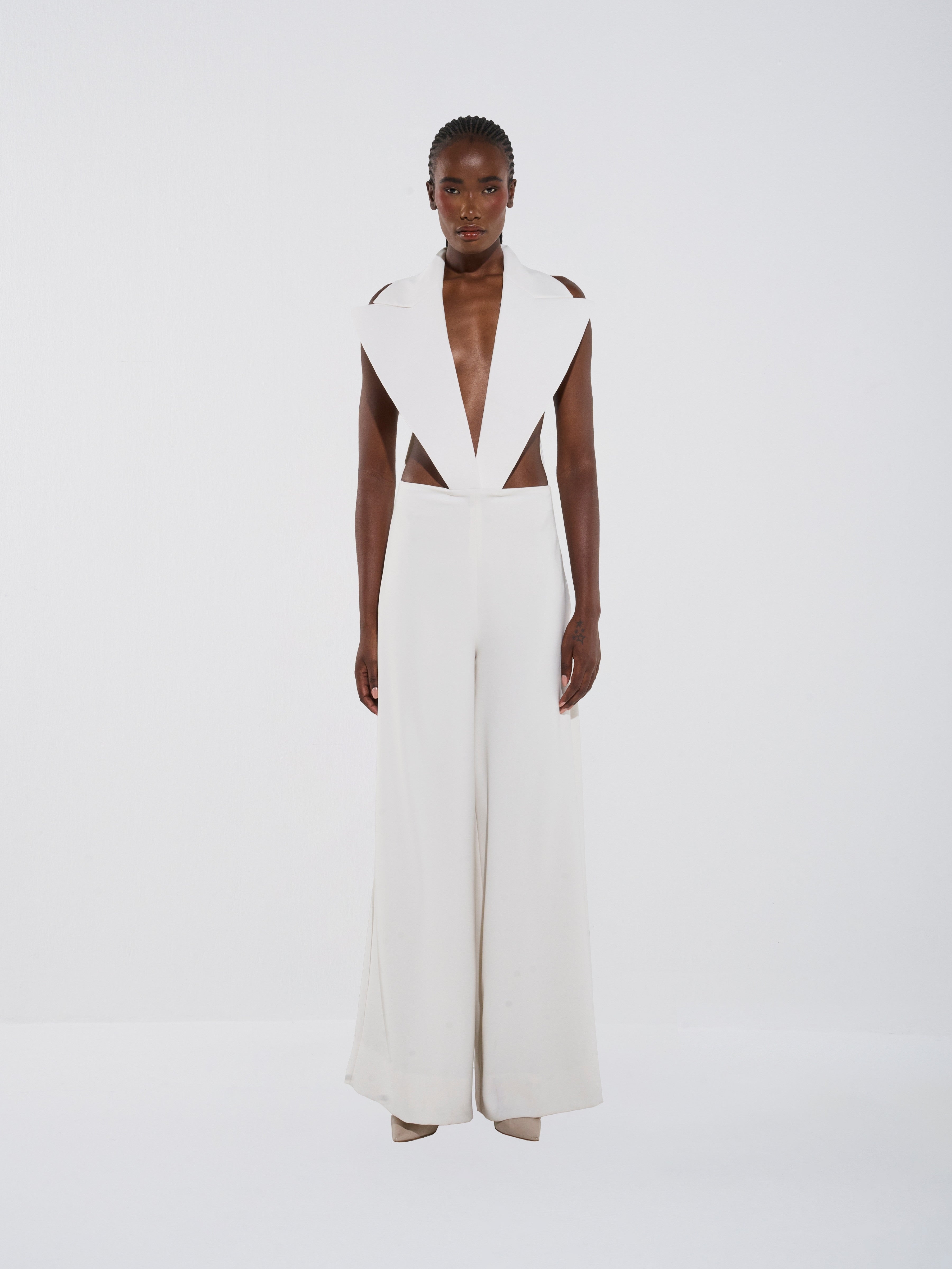 Stylish Tailored cut-out Jumpsuit