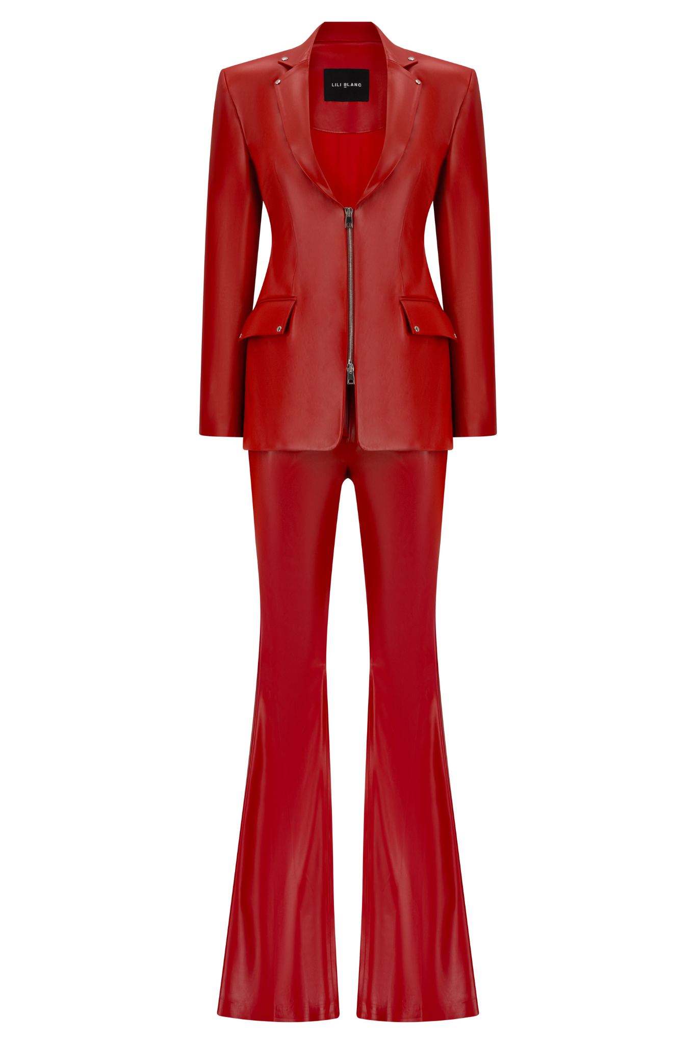 Urban Elegance Vegan Leather Blazer
