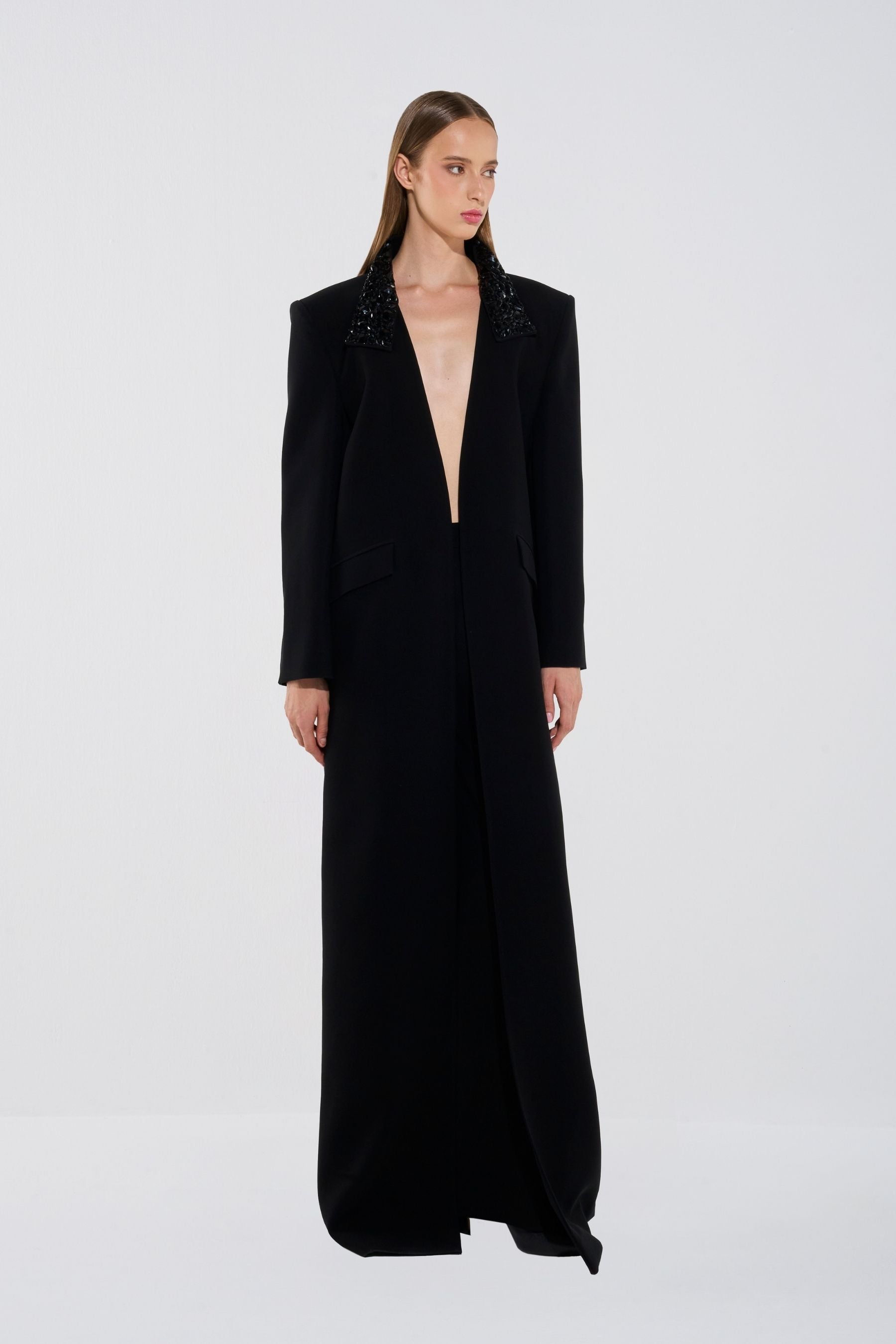 Opulent Oversized Tailored Coat