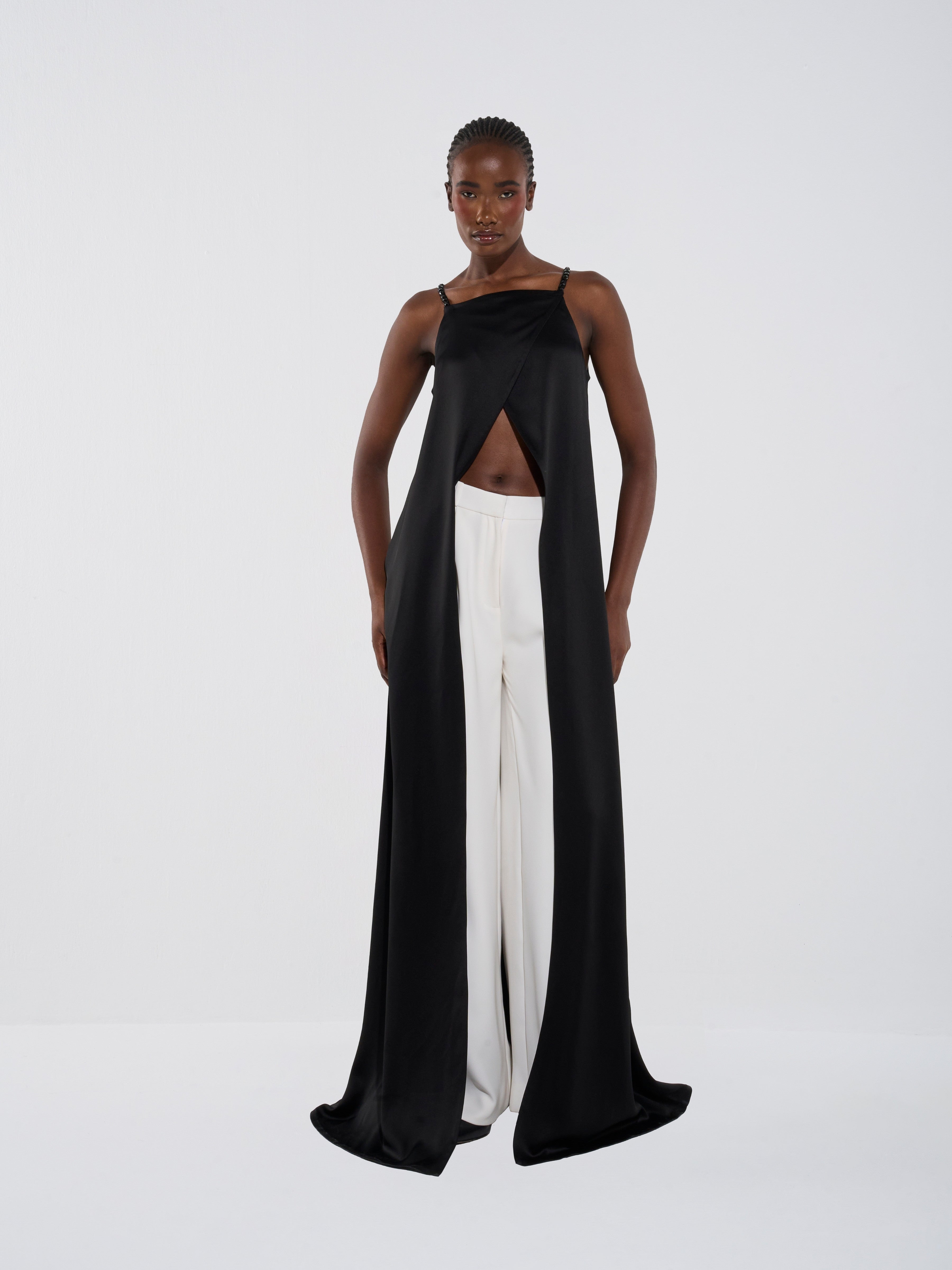 Fluid Sleeveless Crossover Top