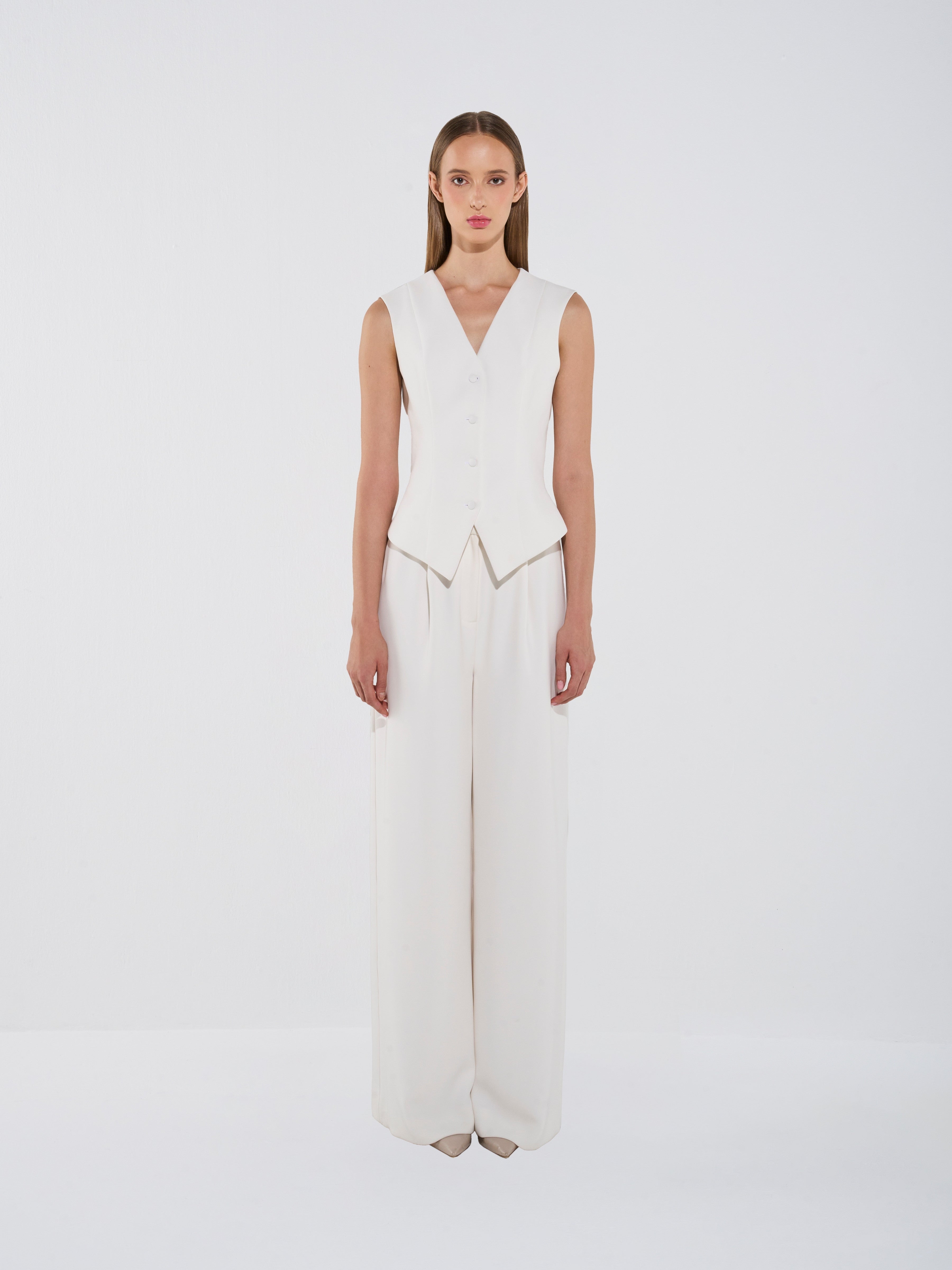 Chic Sculpted Sleeveless Vest