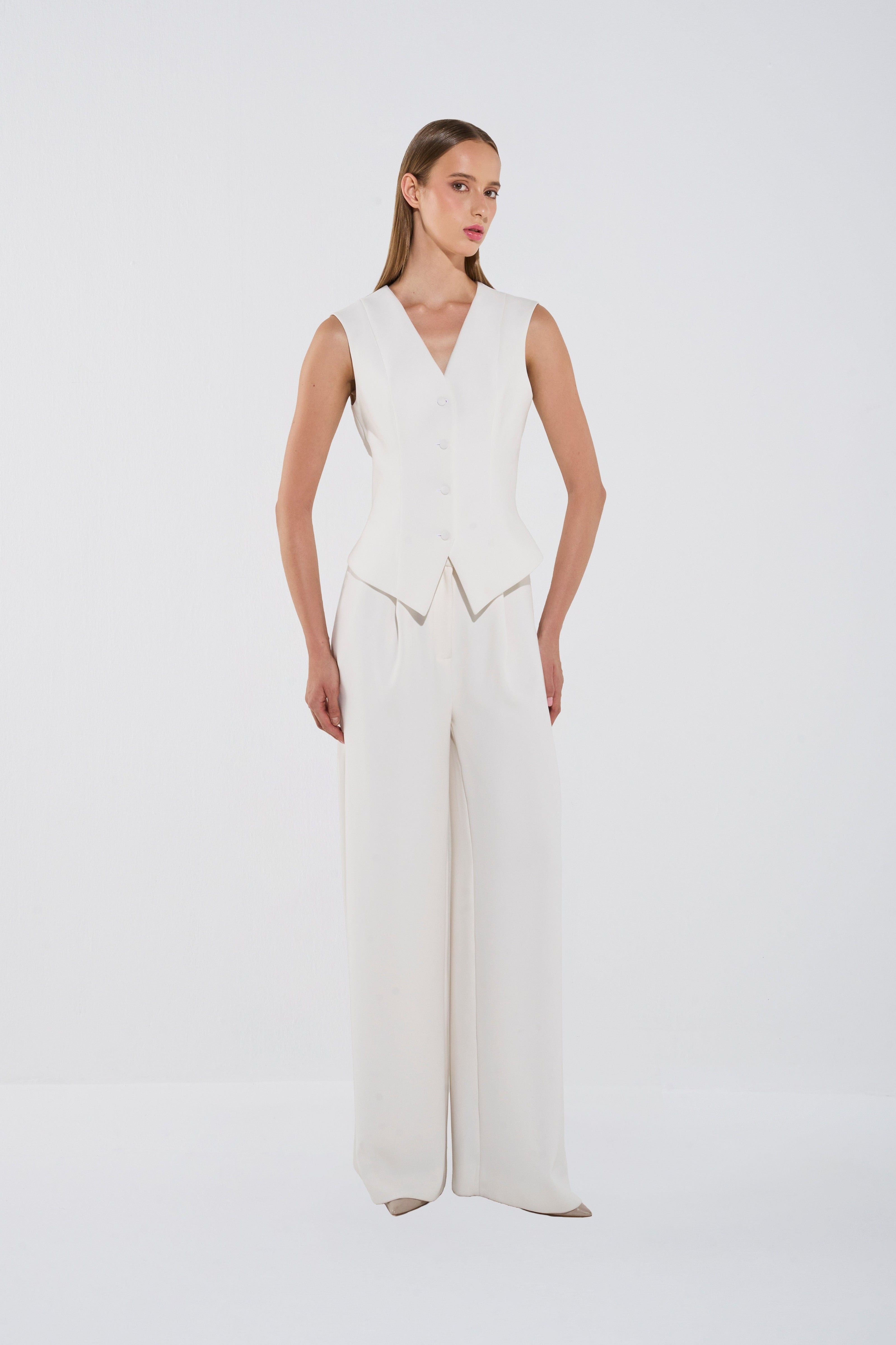 Chic Sculpted Sleeveless Vest