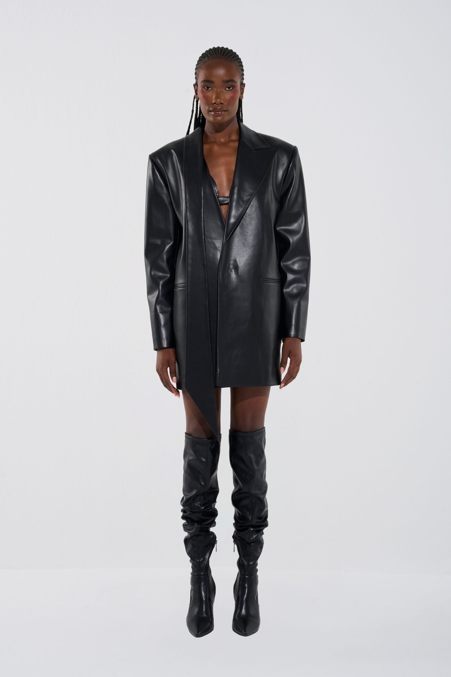 Sculpted Leather Three-Piece Set