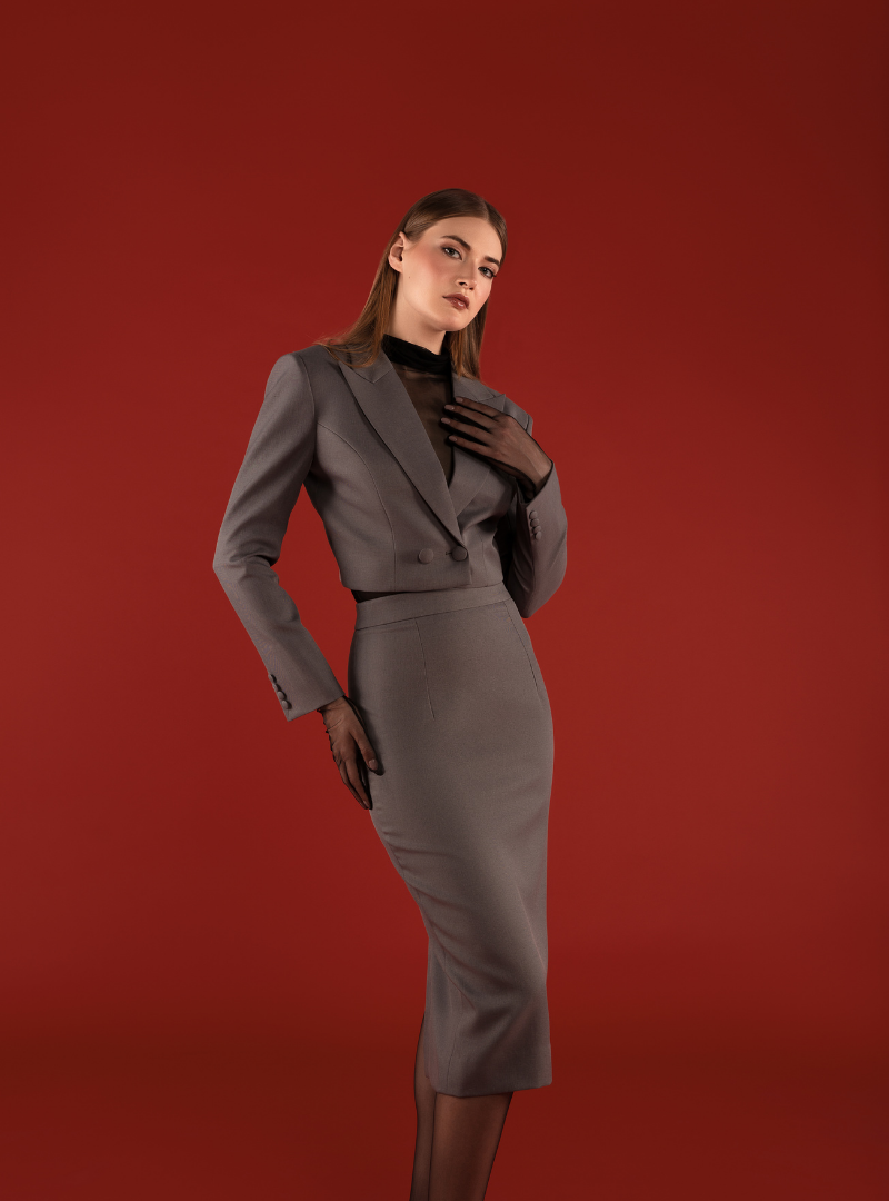 Maxi pencil skirt suit hotsell