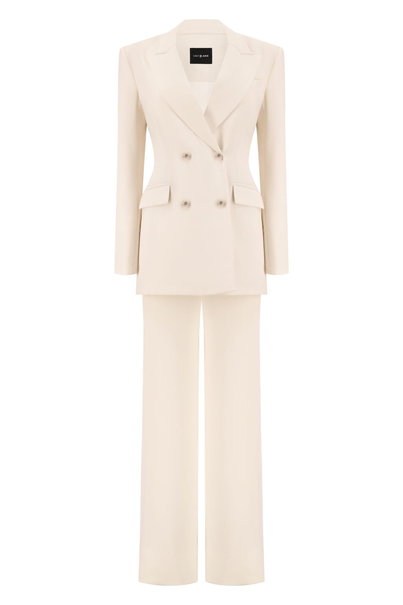 Radiance Tailored Crystal Button Blazer