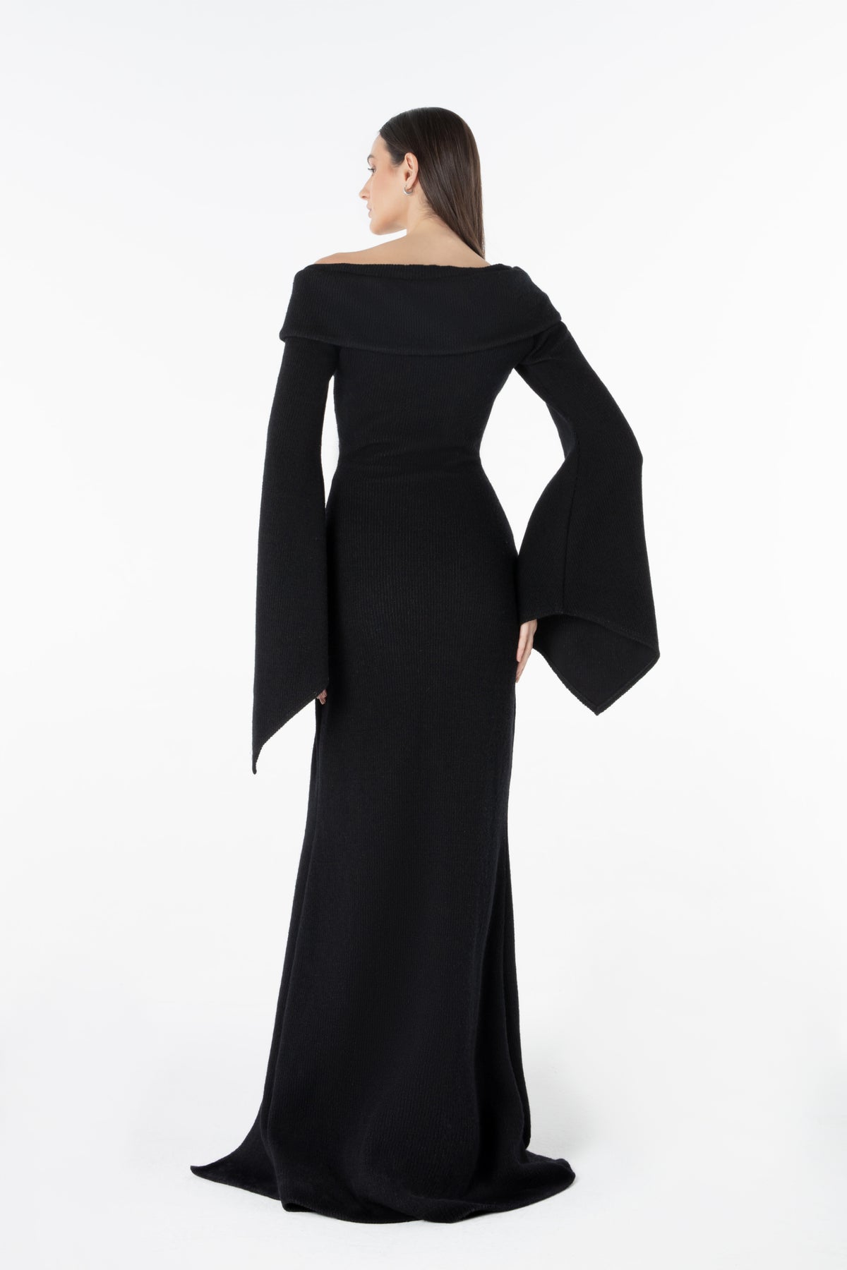 Off-Shoulder Dress in Soft Knit