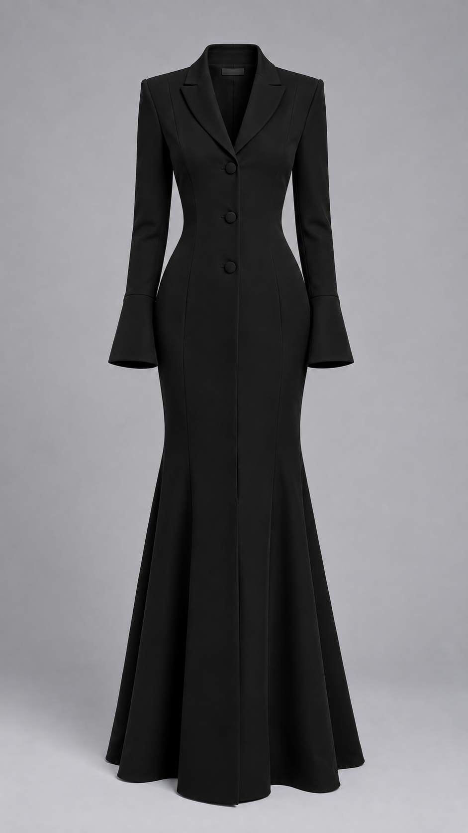 Flared Fitted Maxi Dress