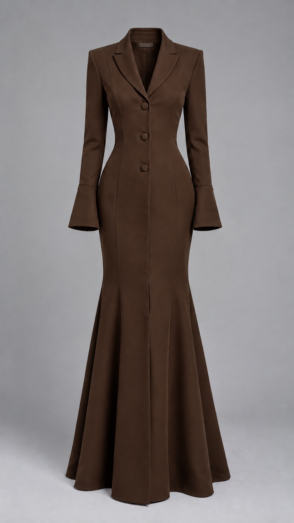 Flared Fitted Maxi Dress