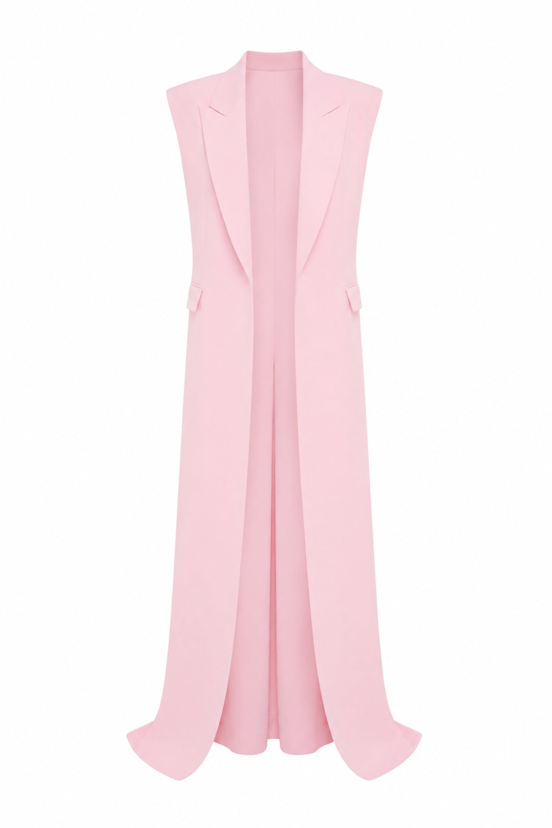 Plunge Crepe Vest & Tailored Jumpsuit Set