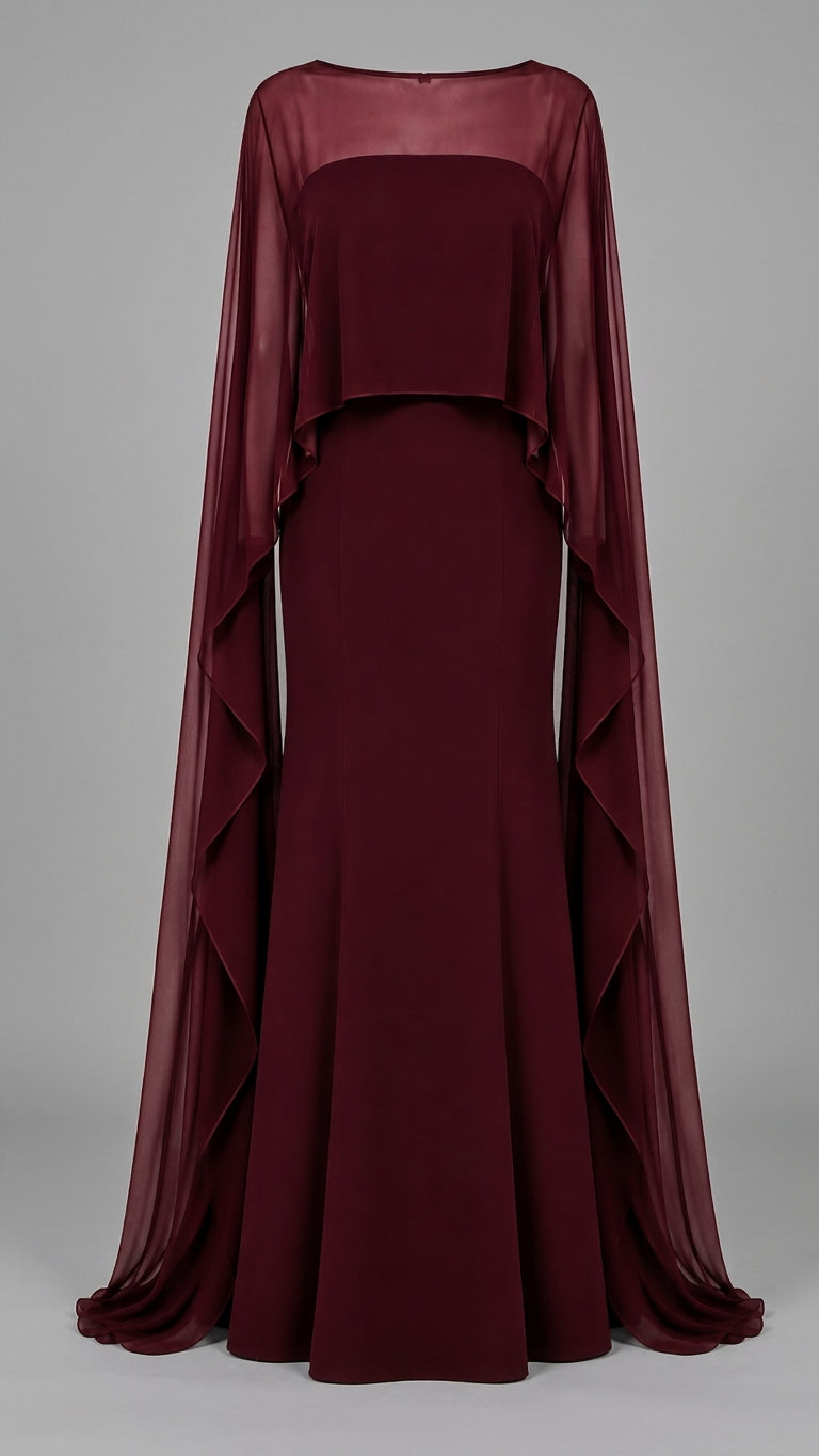 Cape Column Dress