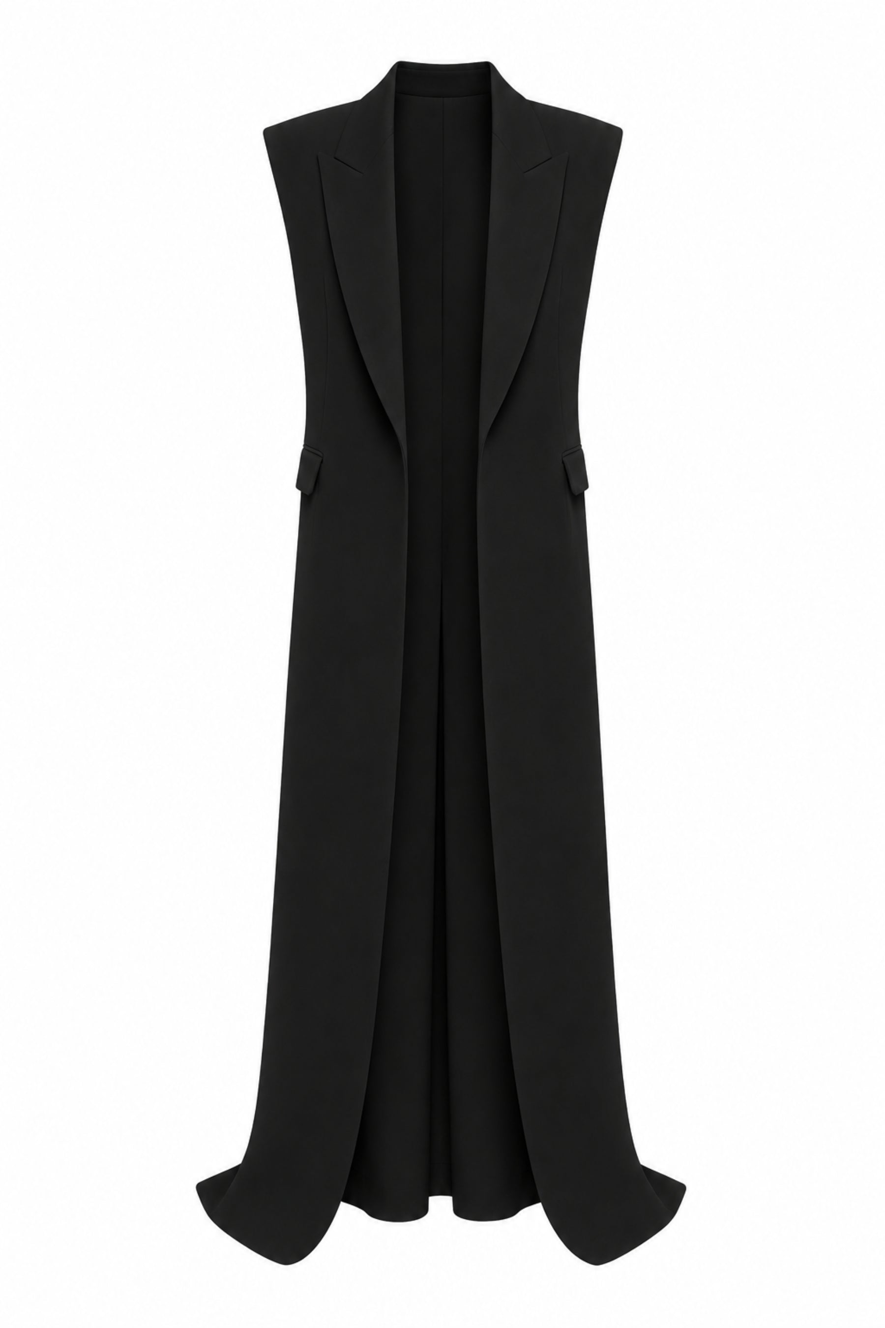 Plunge Crepe Vest & Tailored Jumpsuit Set