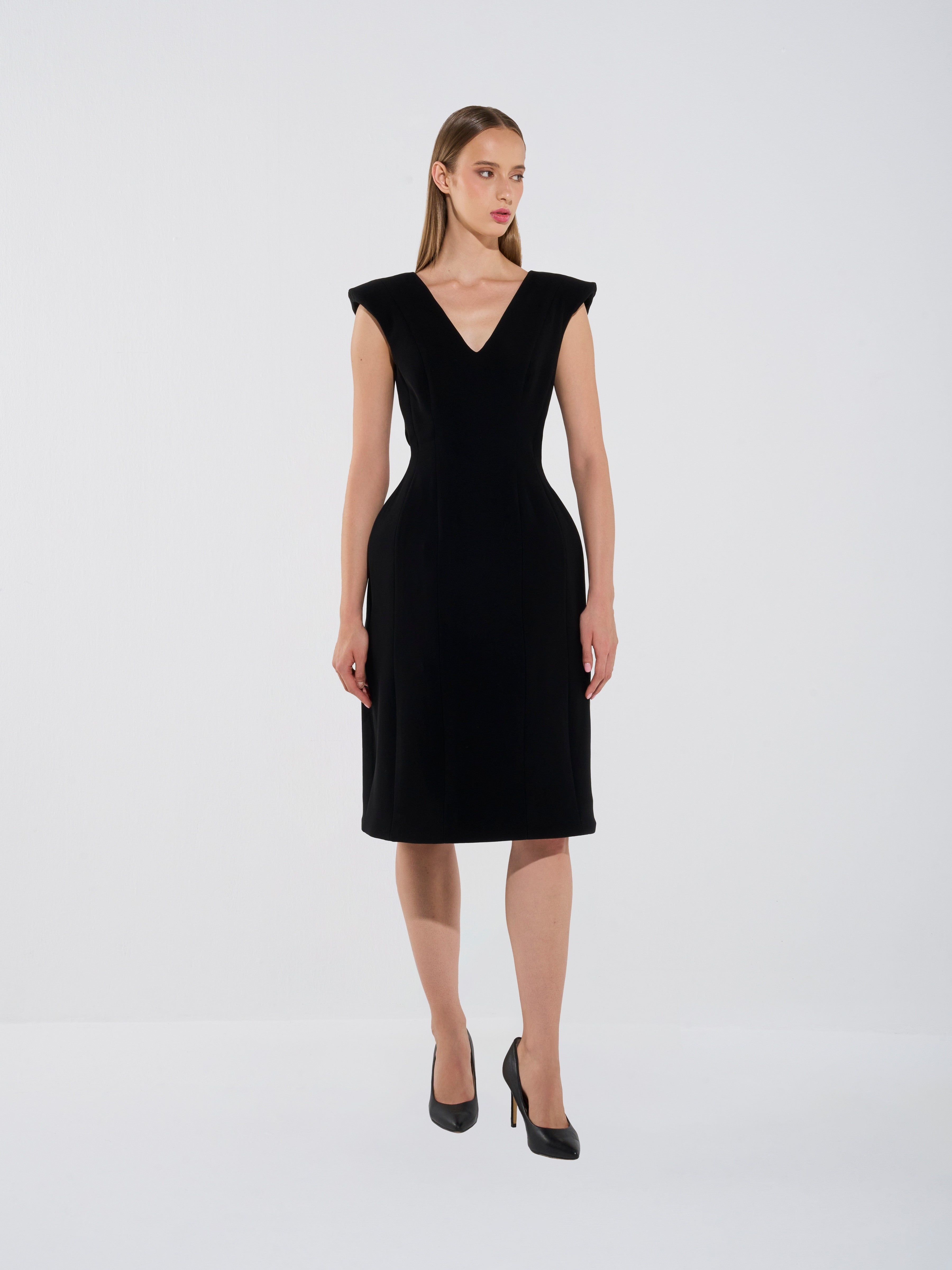 Modern Sleeveless Midi Dress