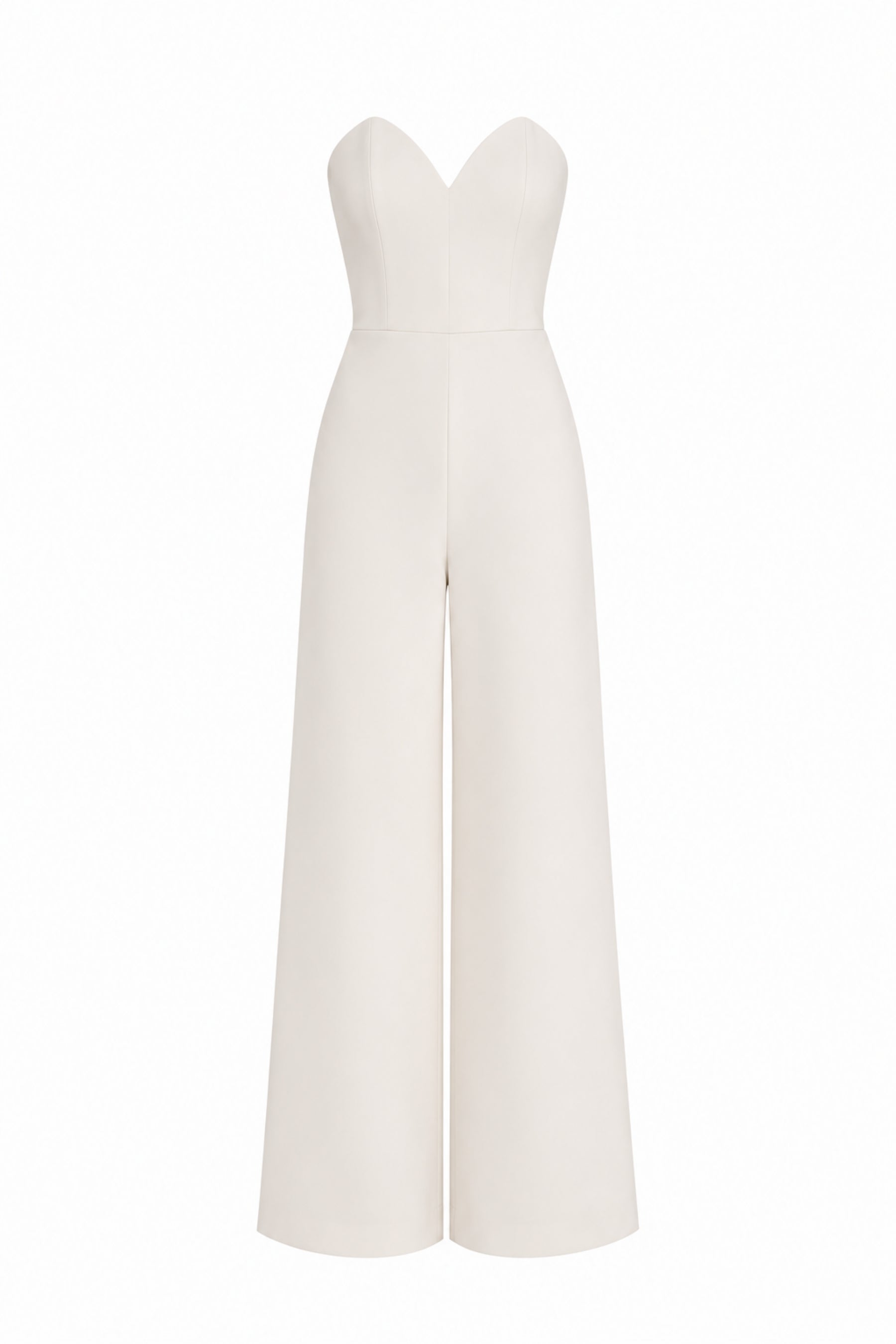Plunge Crepe Vest & Tailored Jumpsuit Set