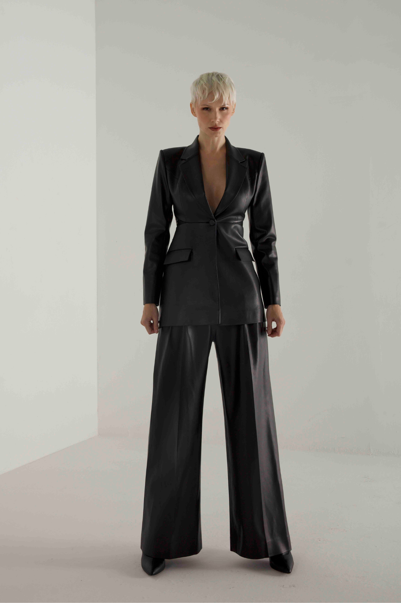 Vegan Leather Suit By Lili Blanc