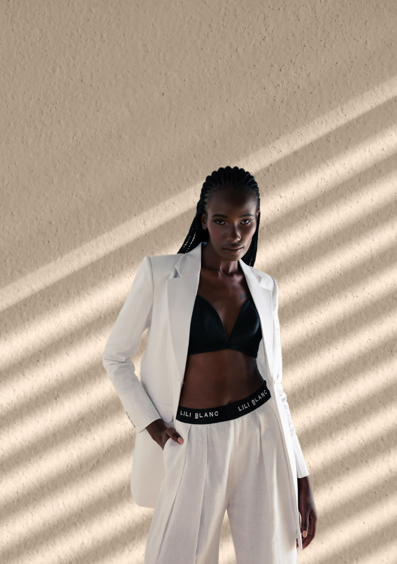 Linen Suit in White