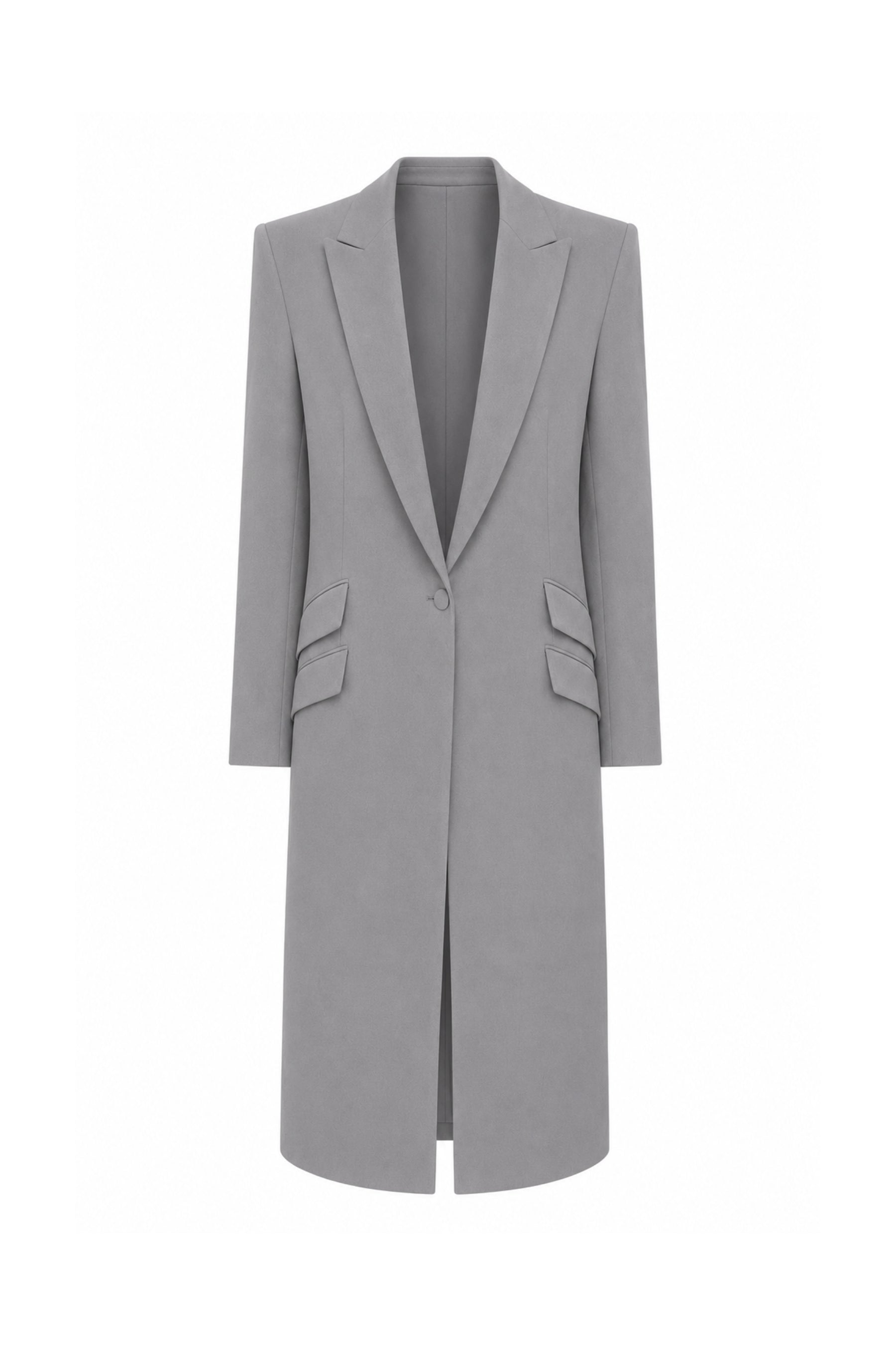 Chic Sculpted Blazer Coat, Vest and Skirt Set