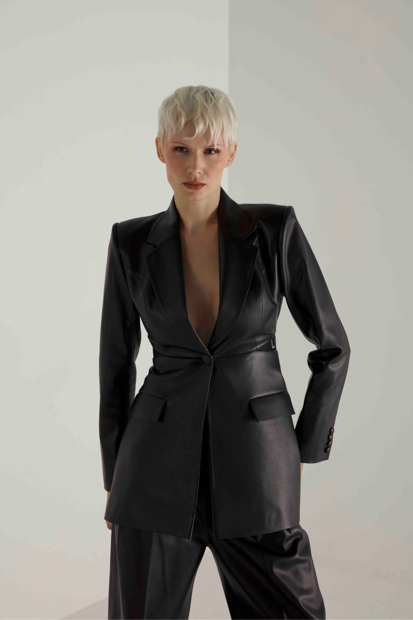 Vegan Leather Suit By Lili Blanc