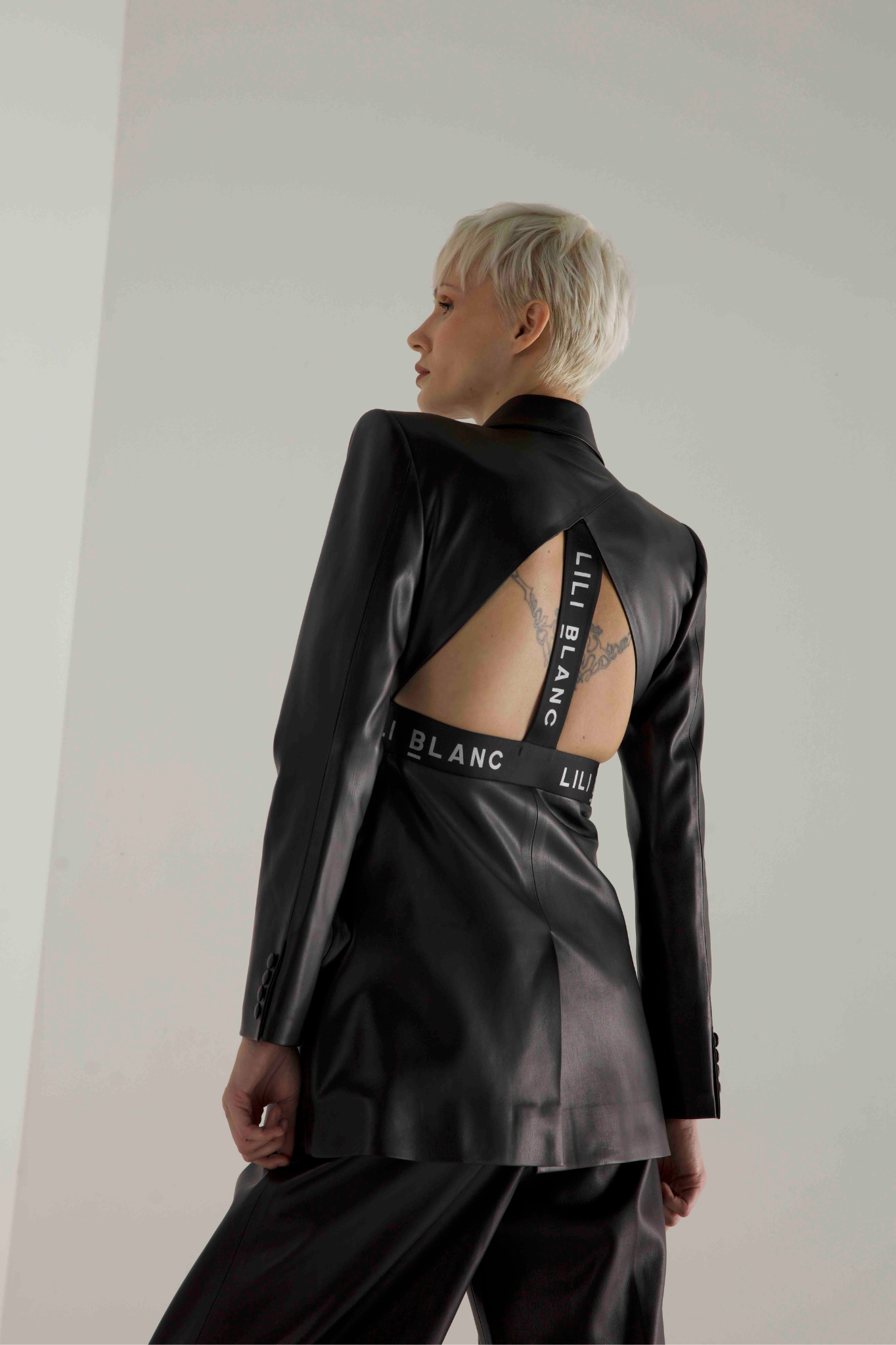 Vegan Leather Suit By Lili Blanc