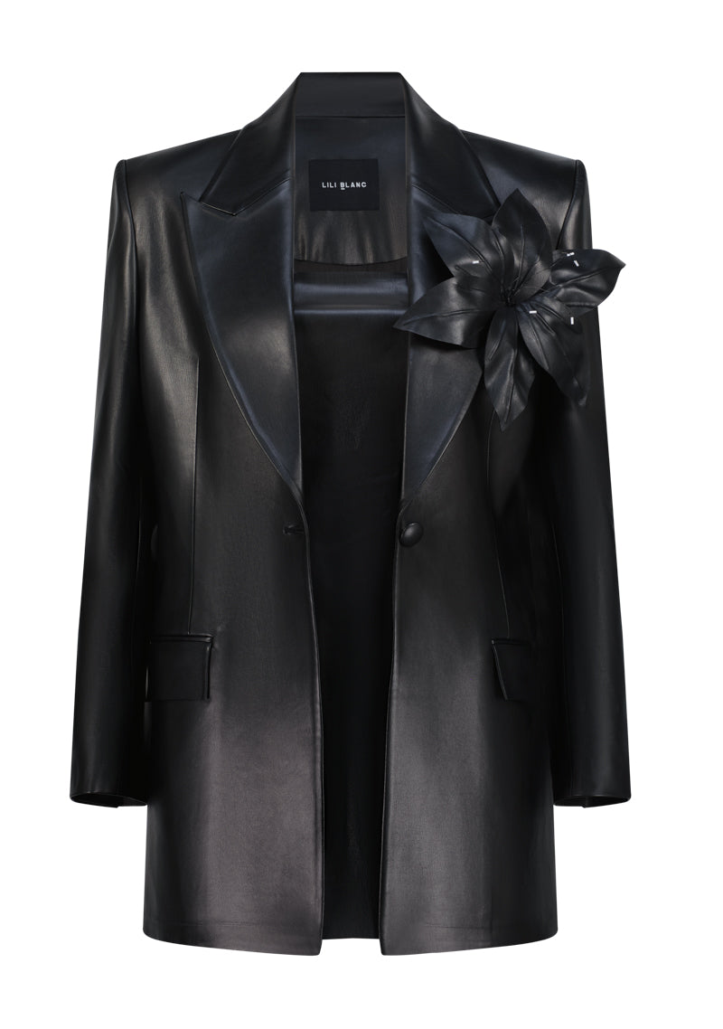 Vegan Leather Bodycon Jumpsuit  Co-Ord