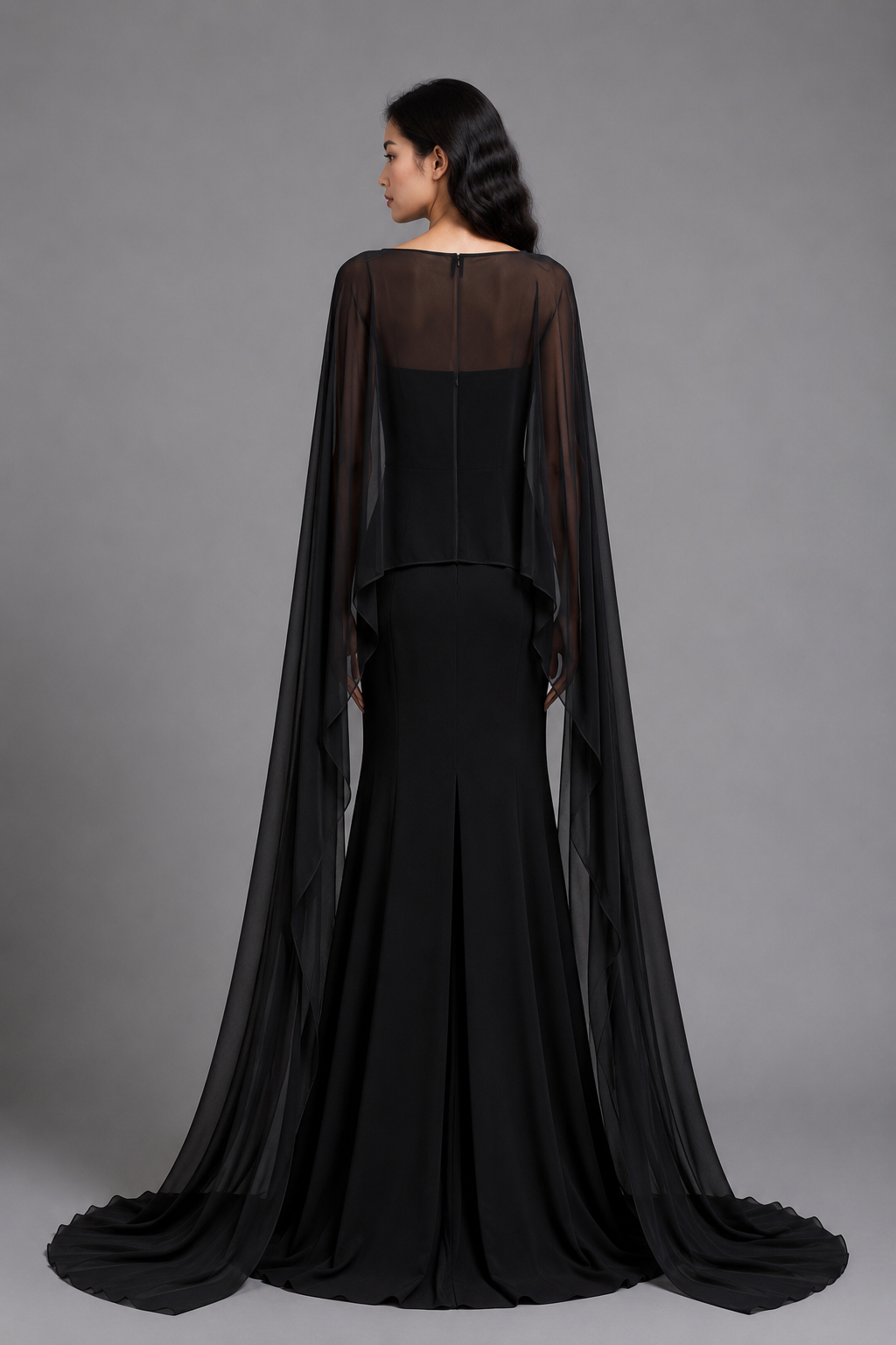 Cape Column Dress