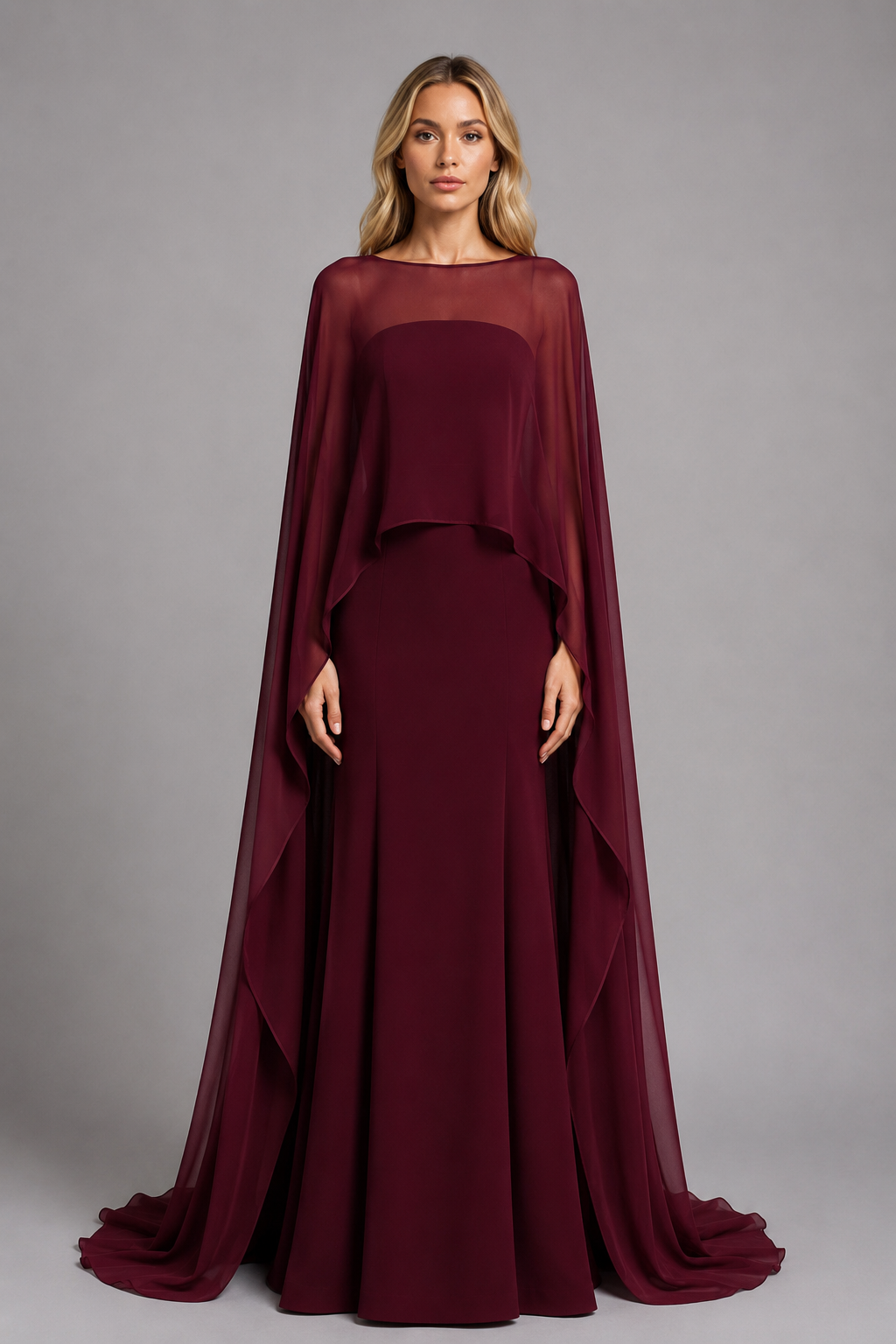 Cape Column Dress