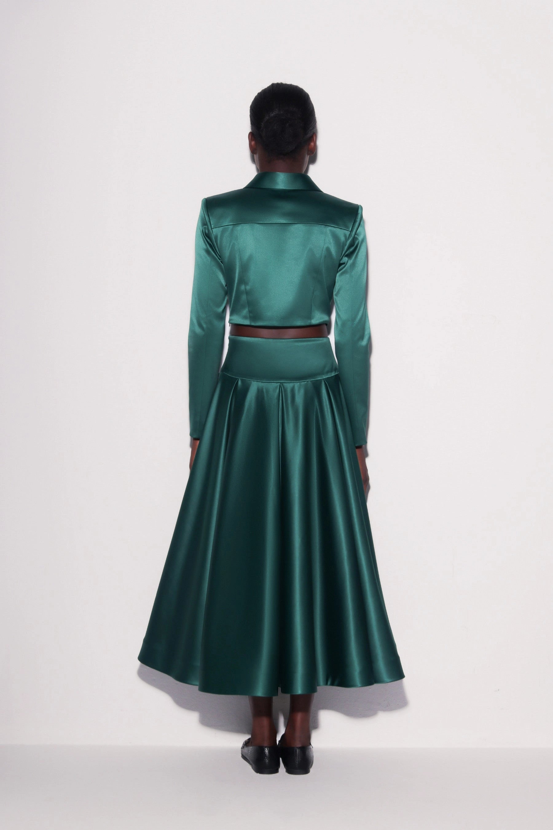 Elegant Taffeta A-line Skirt