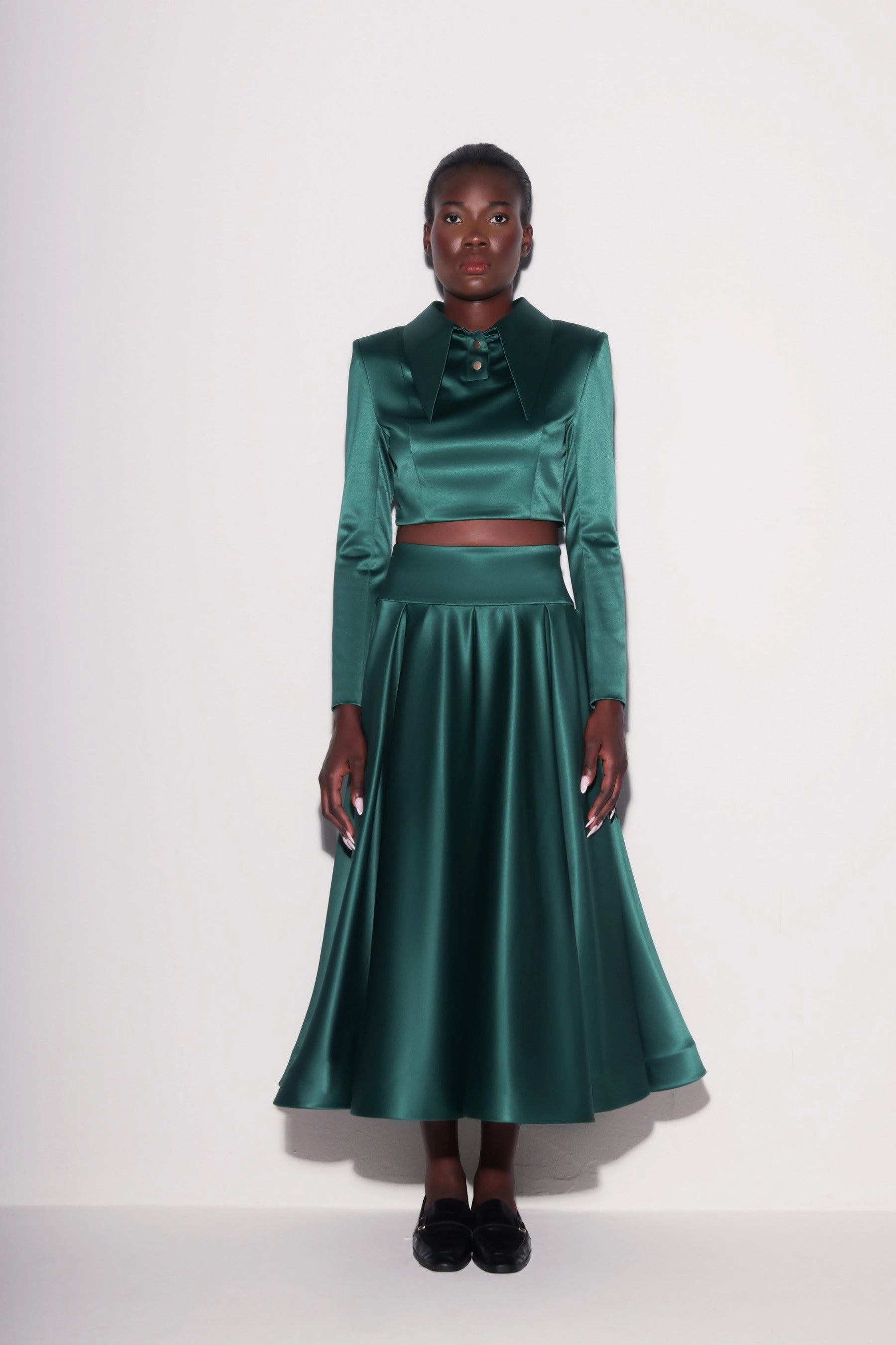 Elegant Taffeta A-line Skirt