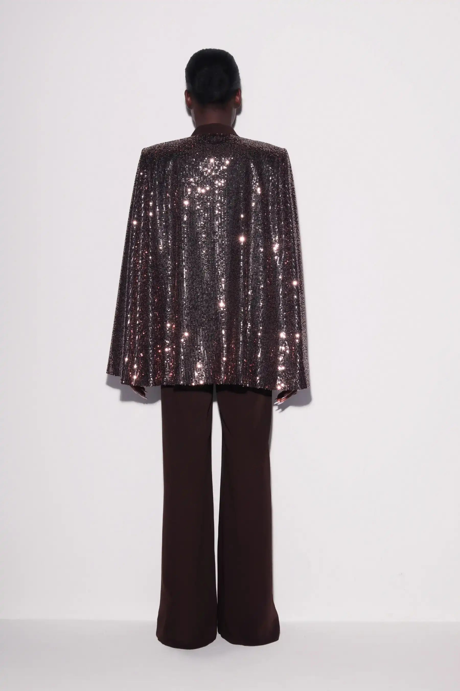 Sequin Cape Blazer & Trouser Co-Ord