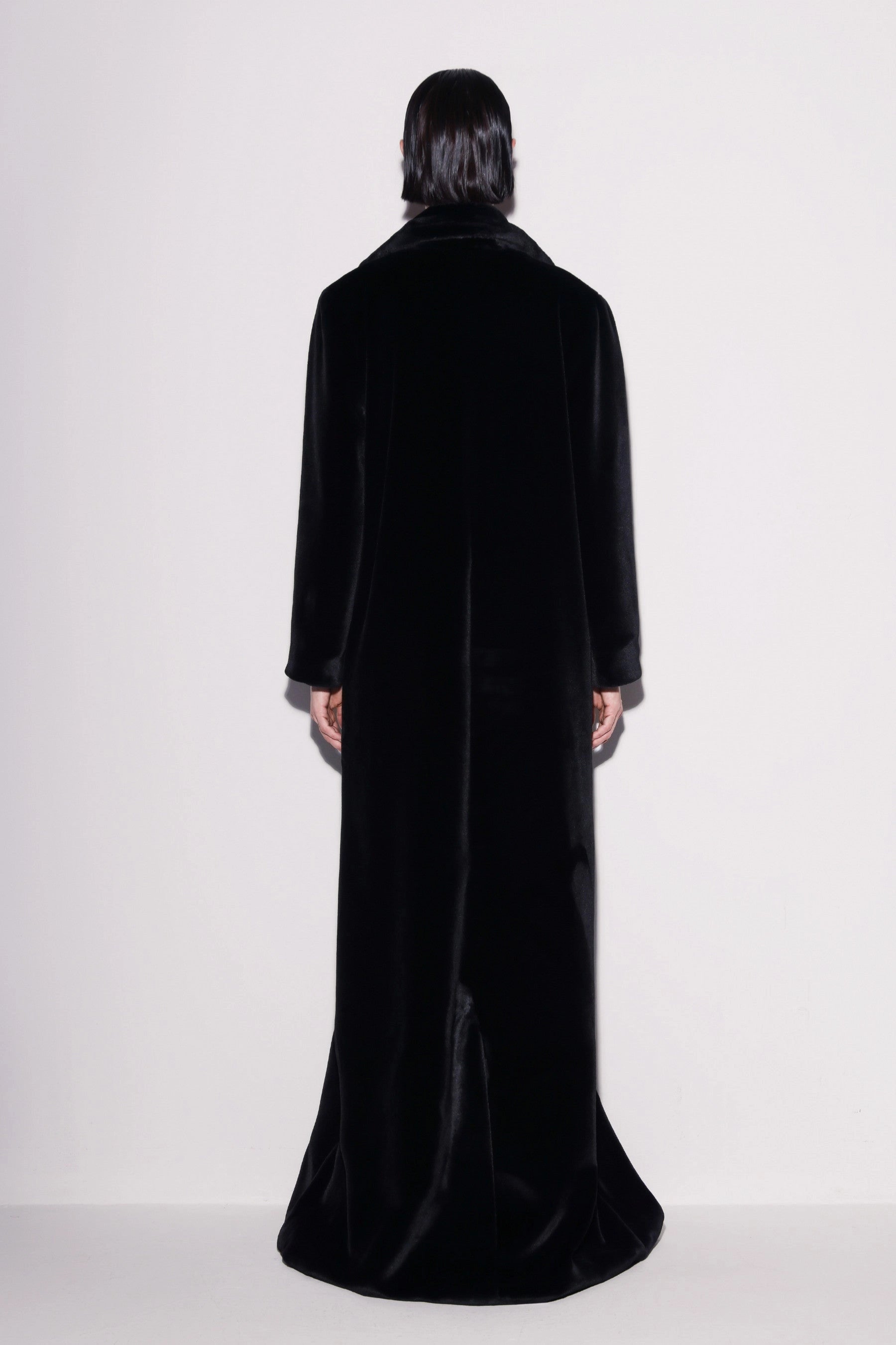 Luxurious Vegan Fur Maxi Coat