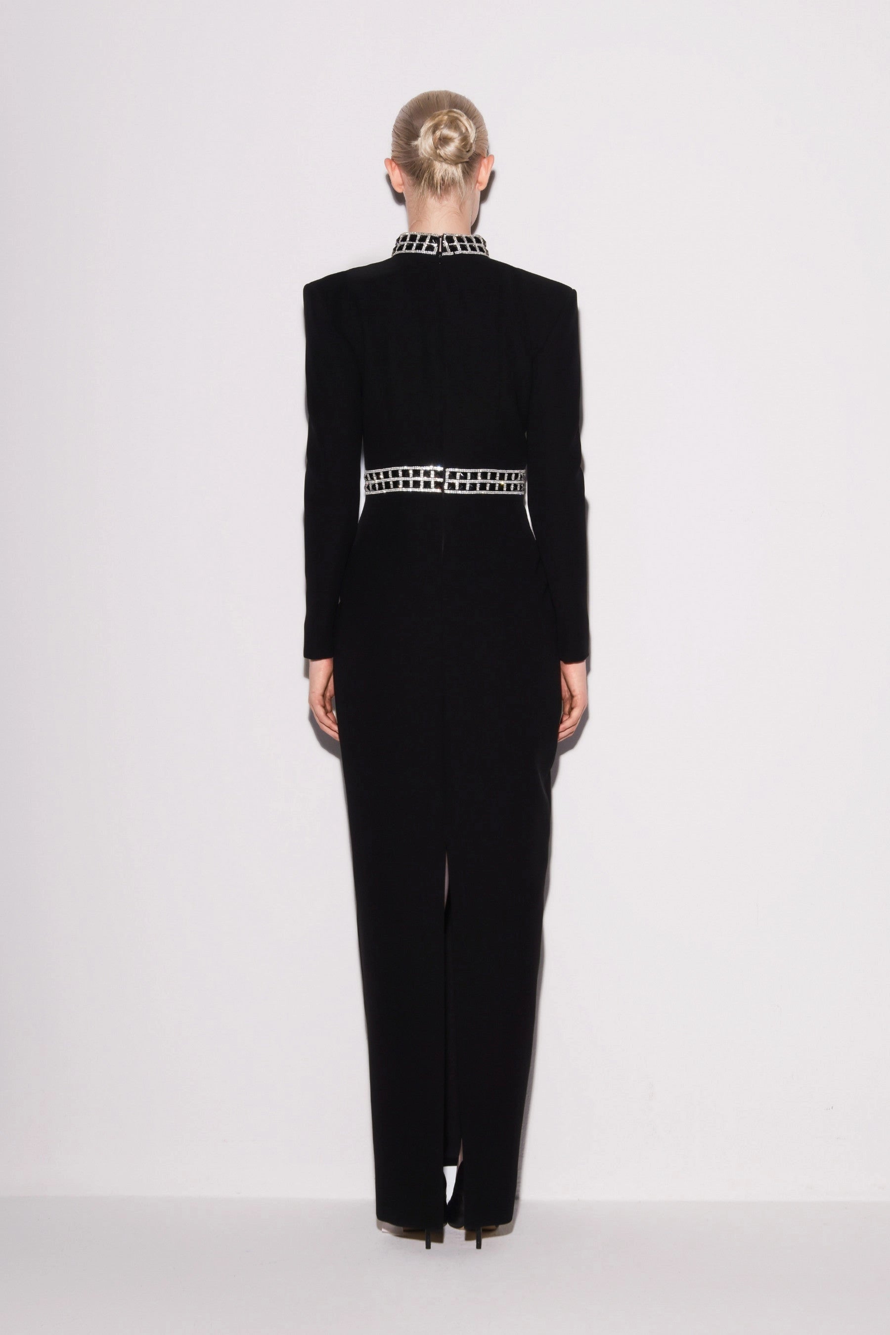 Elegant Crystal-Accent Gown