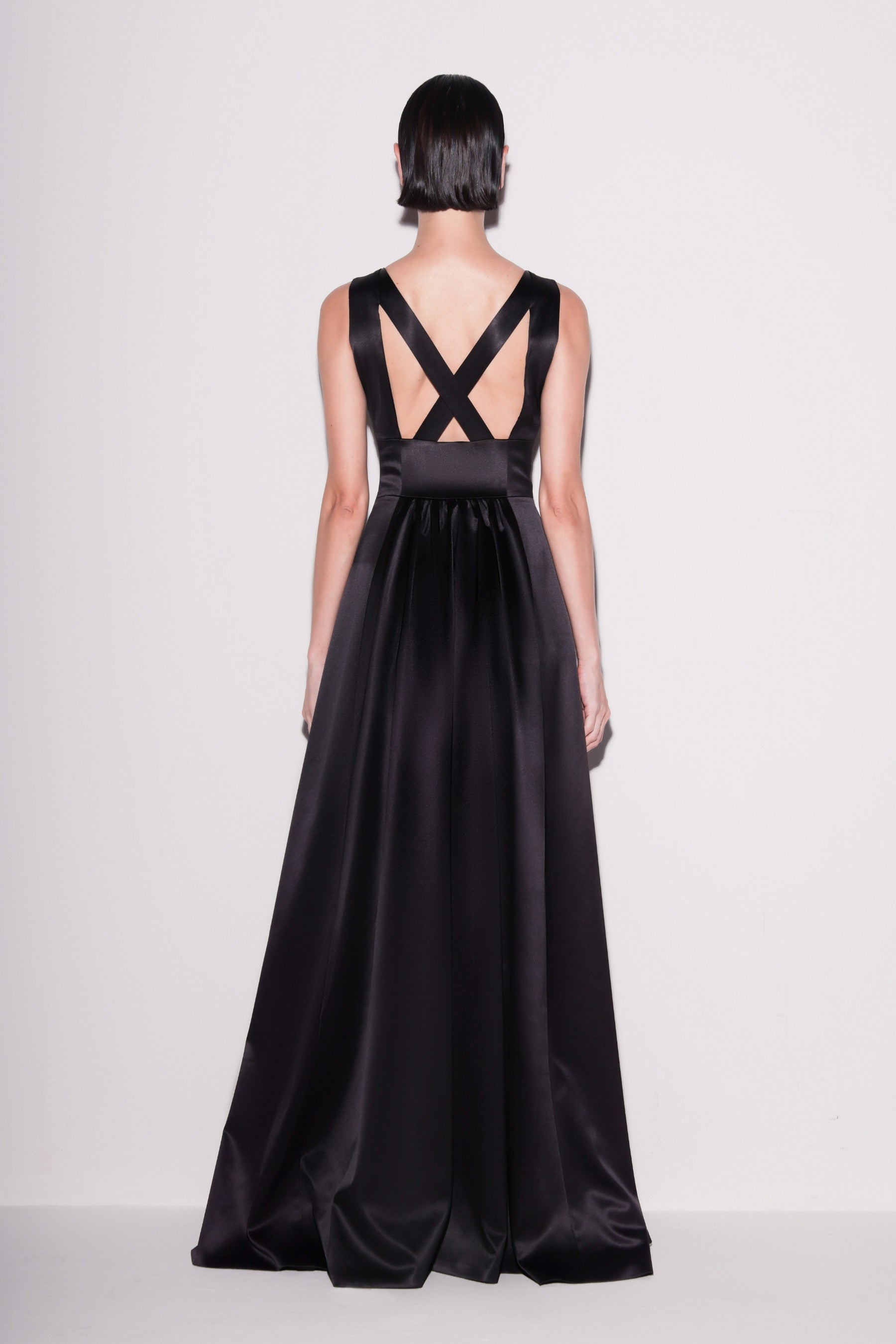 Lustrous Taffeta A-line Gown