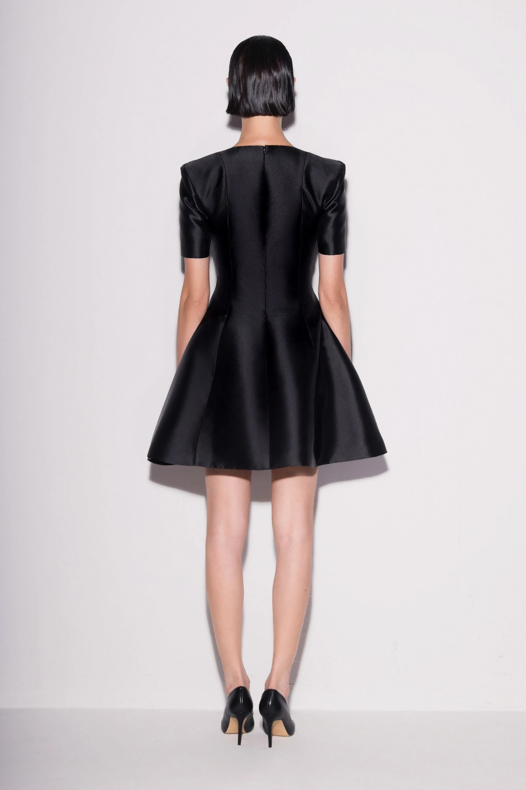 Structured Mikado Mini Dress