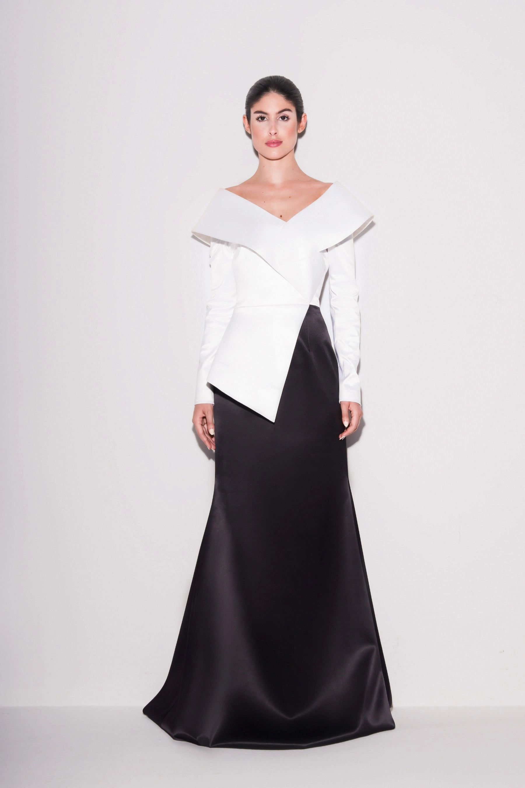 Modern Couture Taffeta Gown