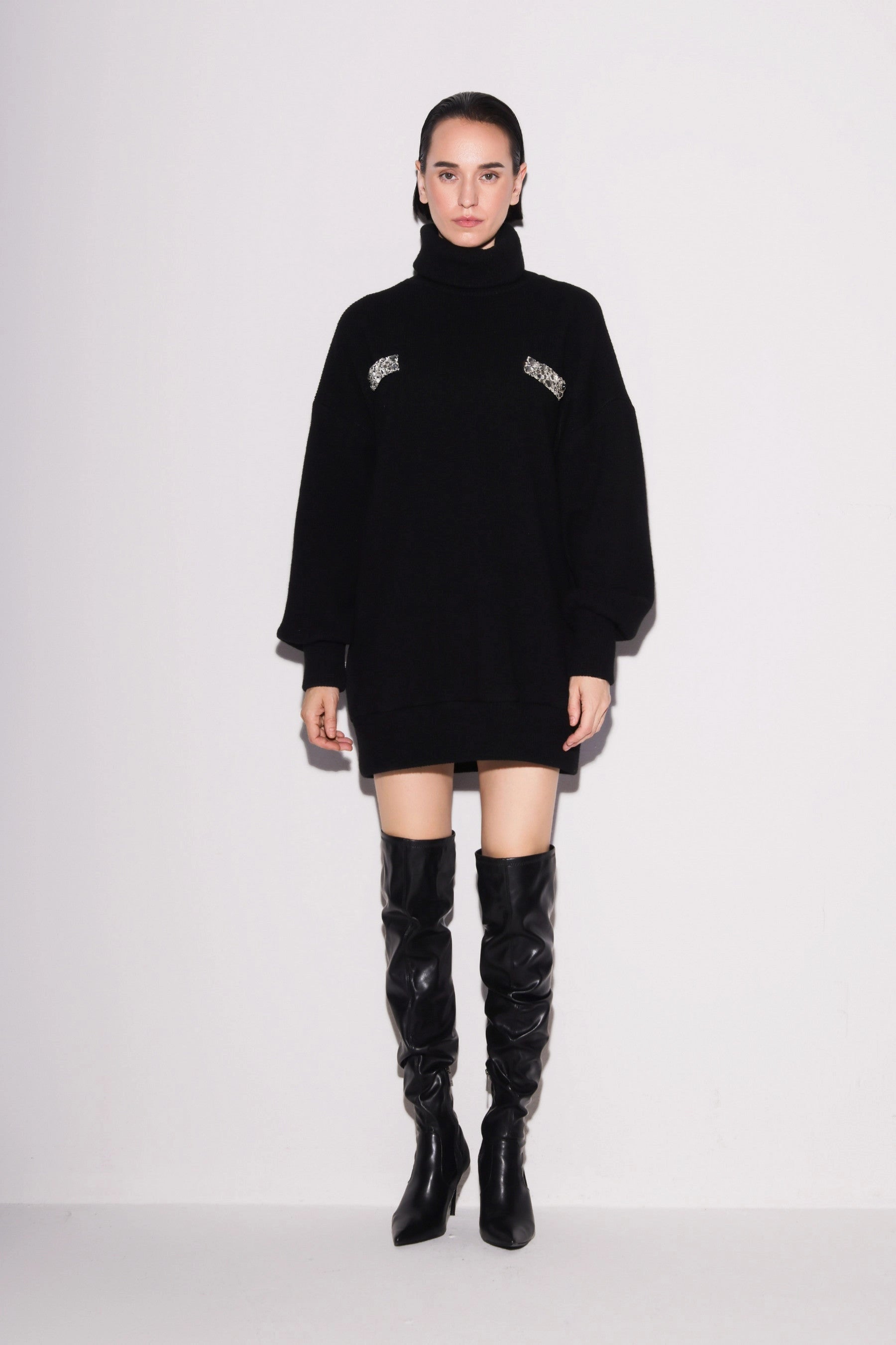 Glamorous Knit Turtleneck Top