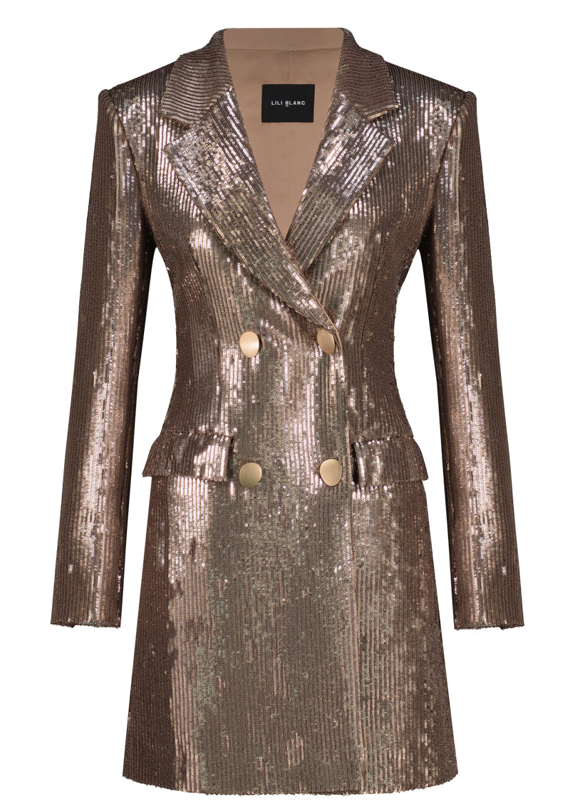 Sequin Skirt Suit By Lili Blanc
