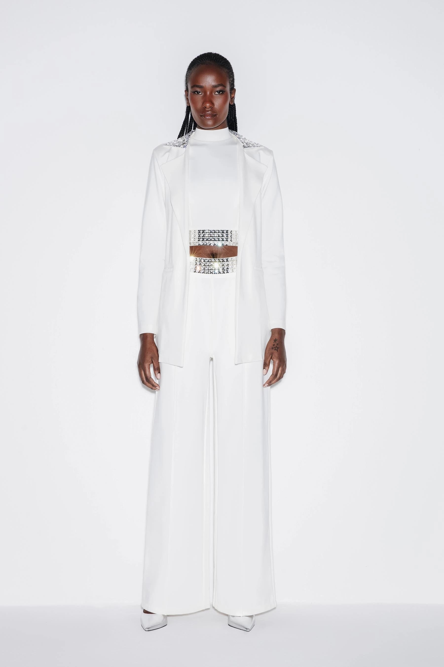 Glistening Signature Straight Fit Blazer