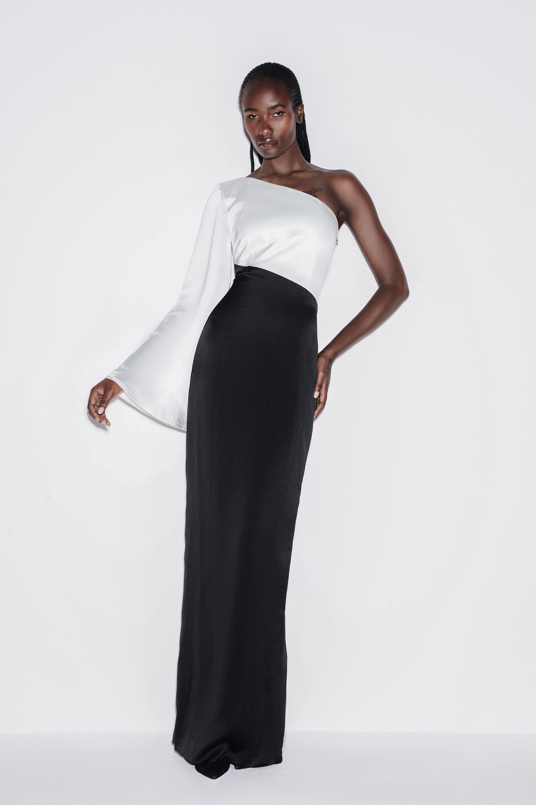Satin Serenity Maxi Dress