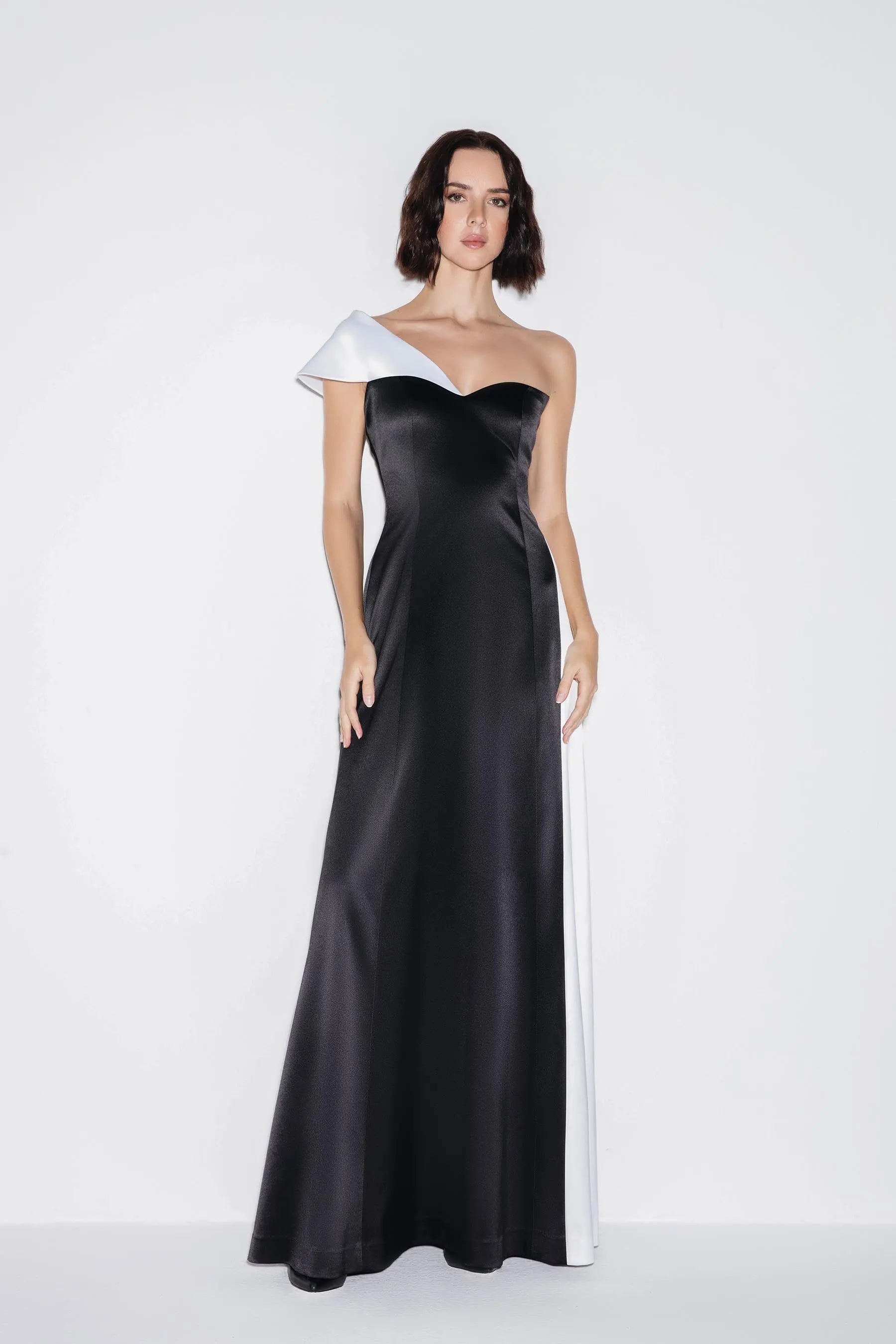 Asymmetrical Glamour Maxi Dress
