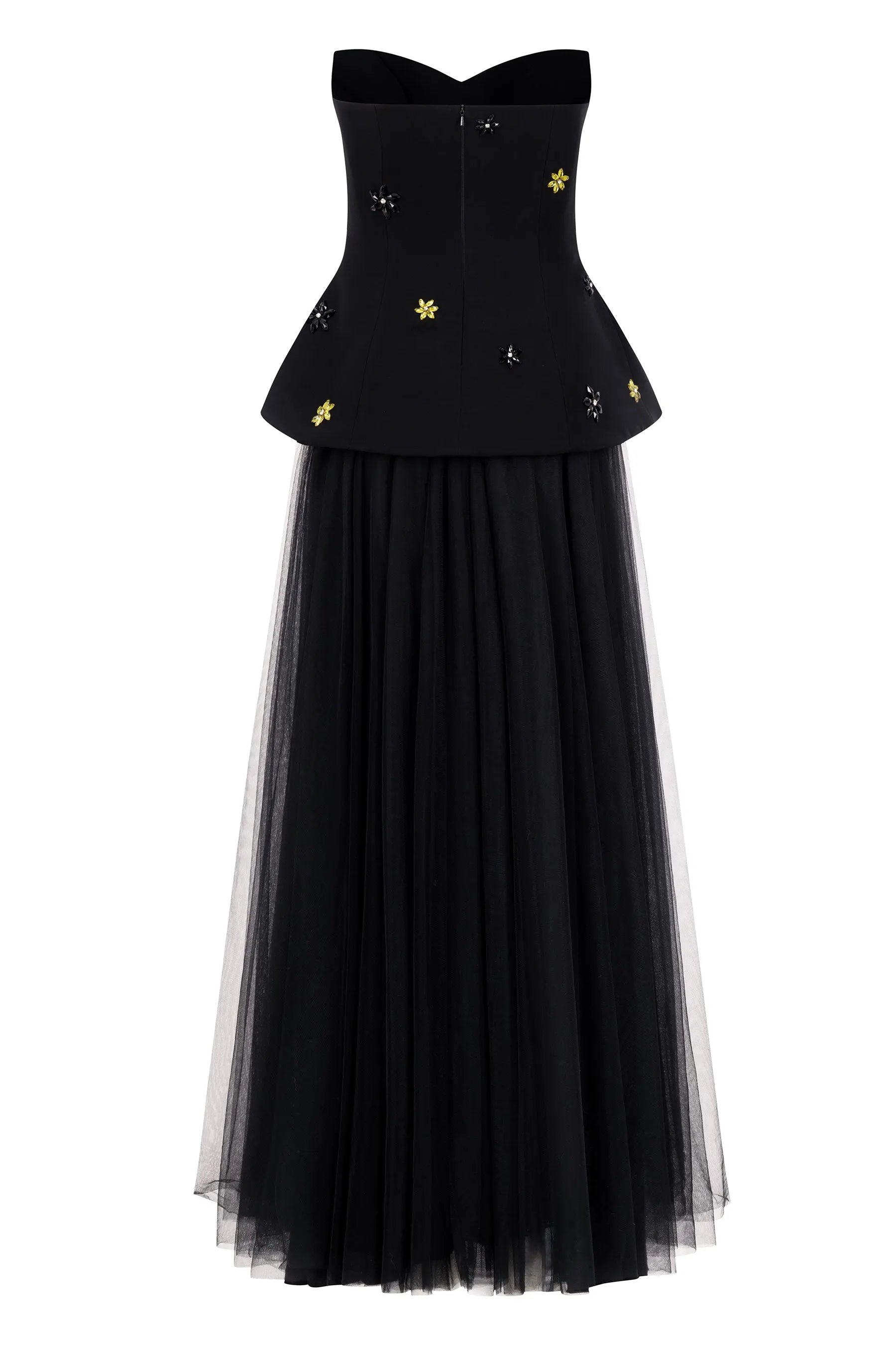 Taffeta Elegance Maxi Dress