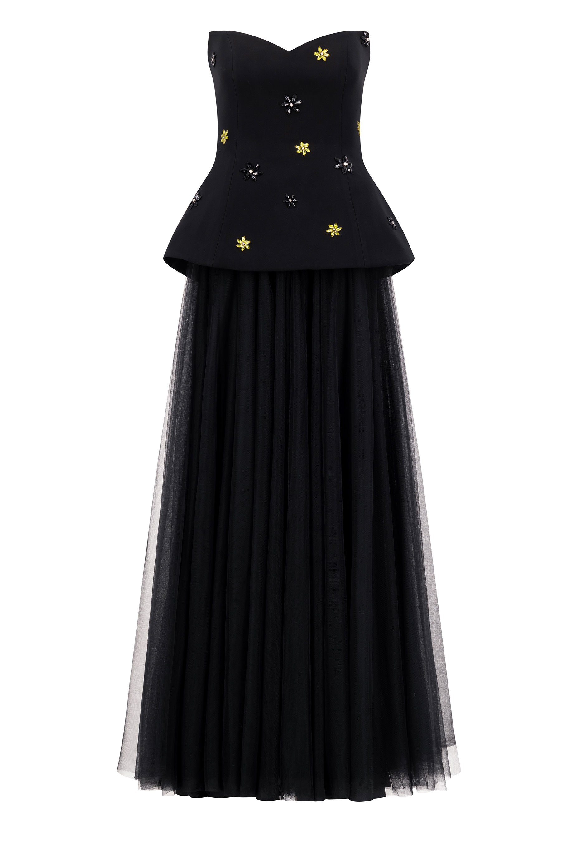 Taffeta Elegance Maxi Dress