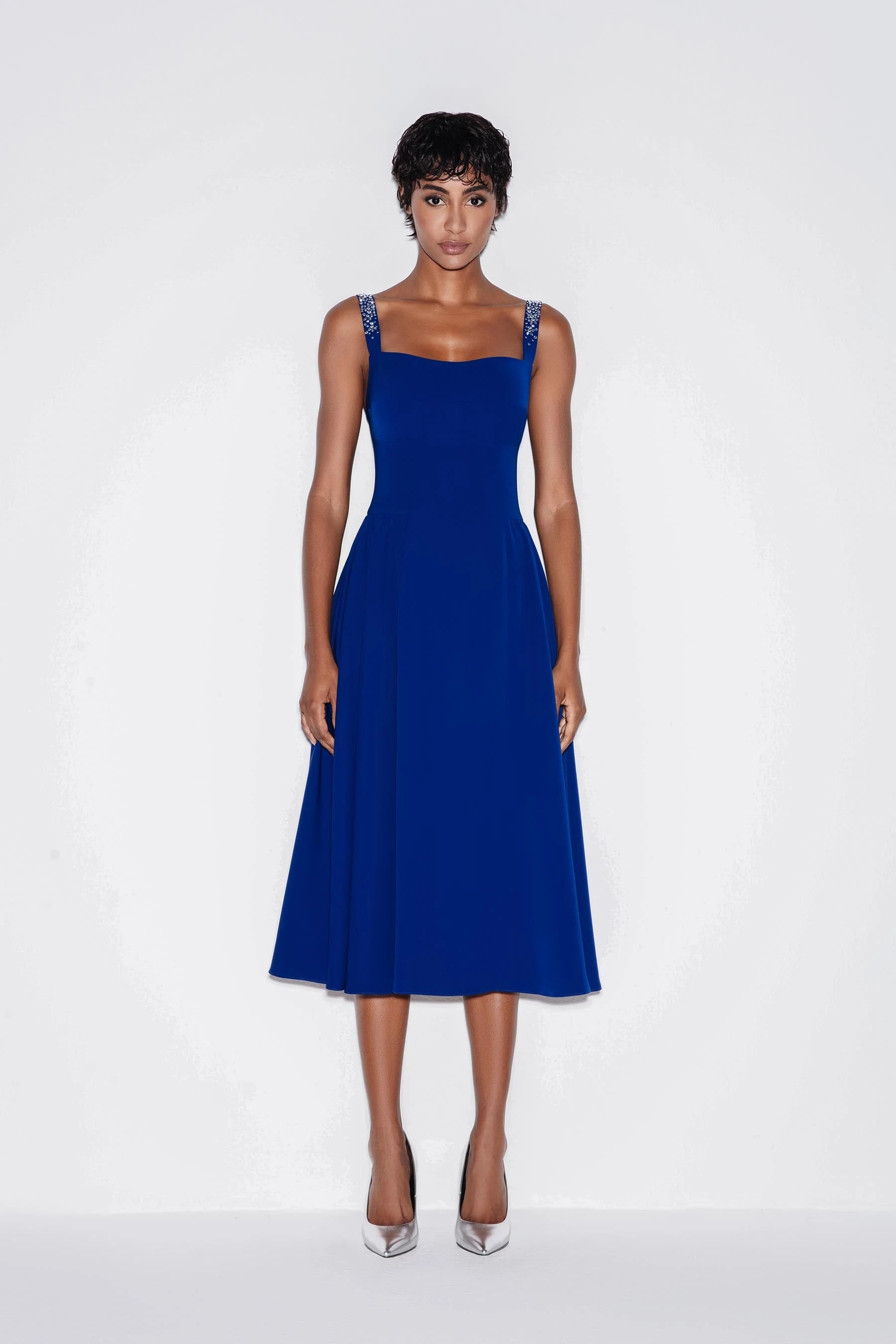 Feminine Charm Midi Dress