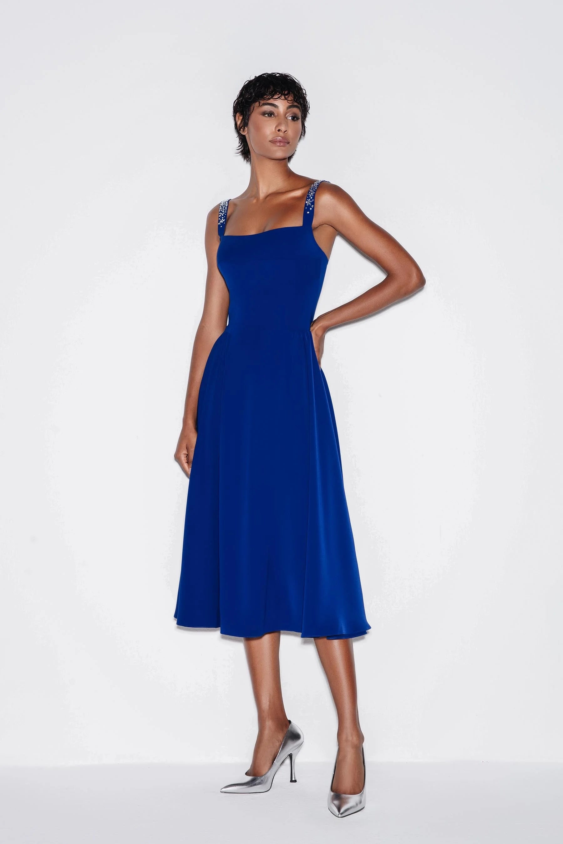 Feminine Charm Midi Dress