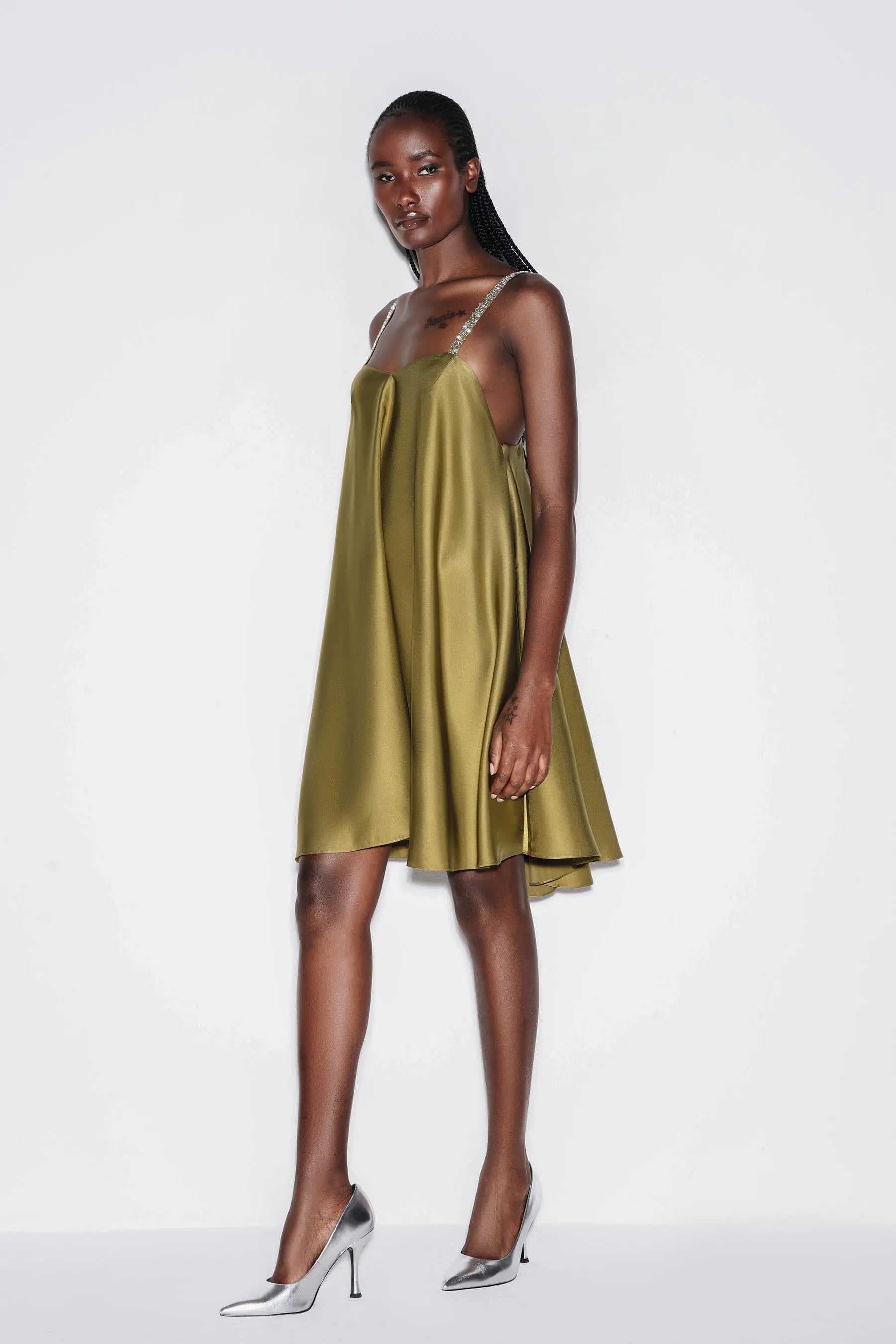 Crystal Sweetheart Mini Dress