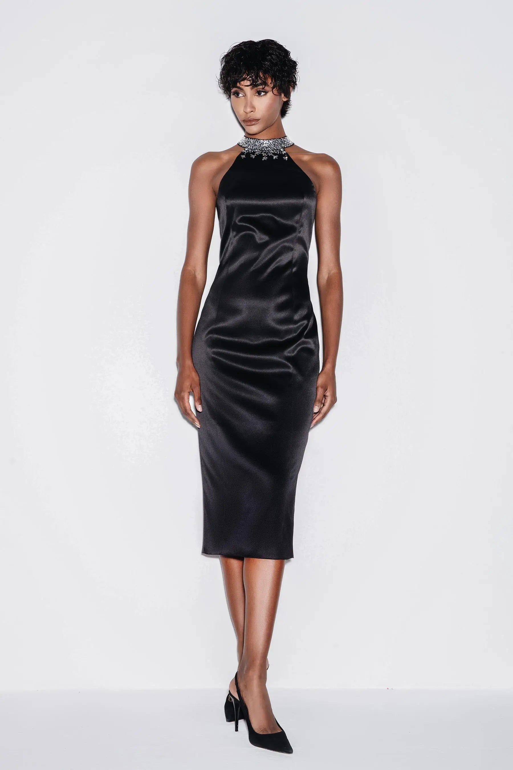 Crystal Chic Midi Dress