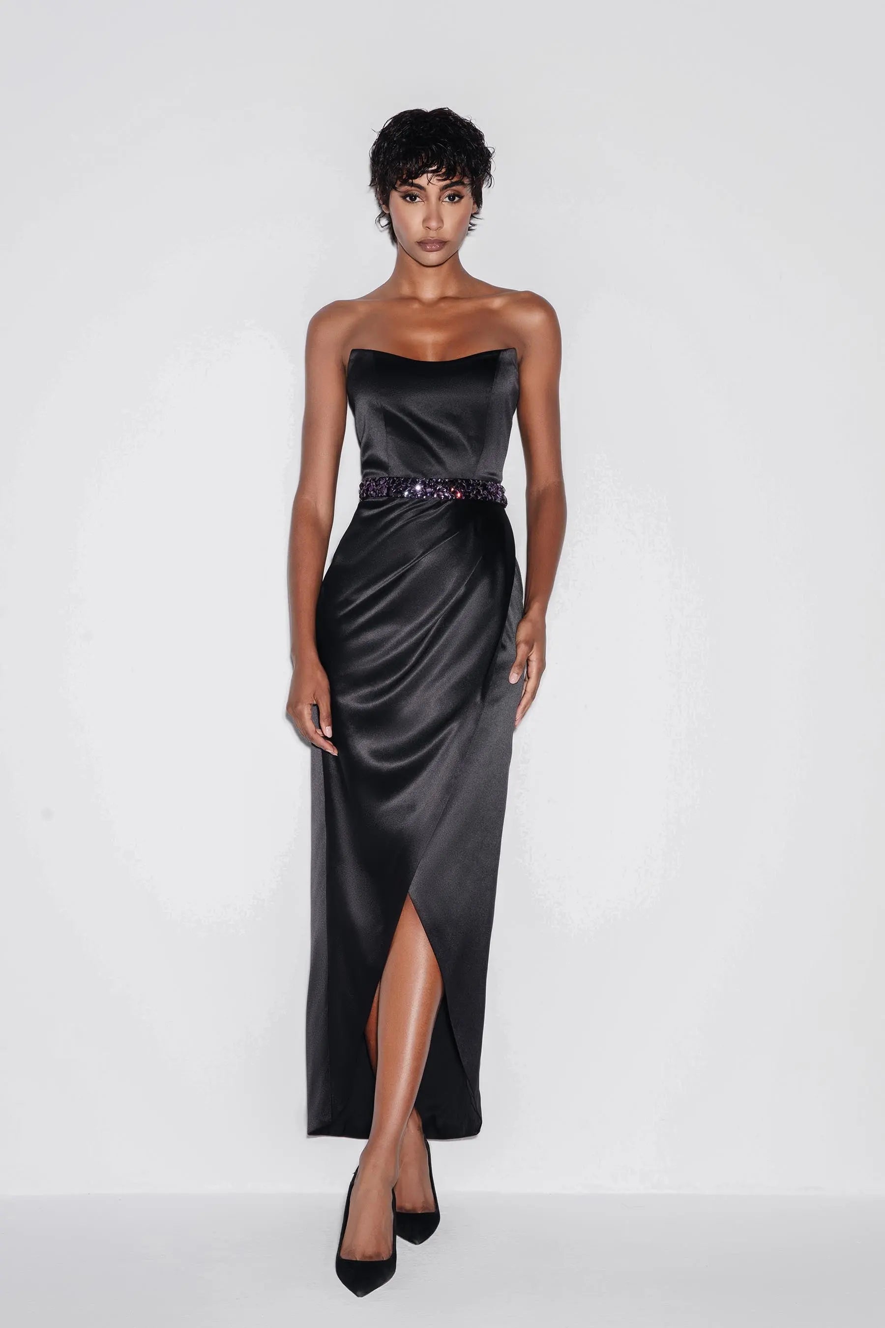 Glamour Curve Midi Dress