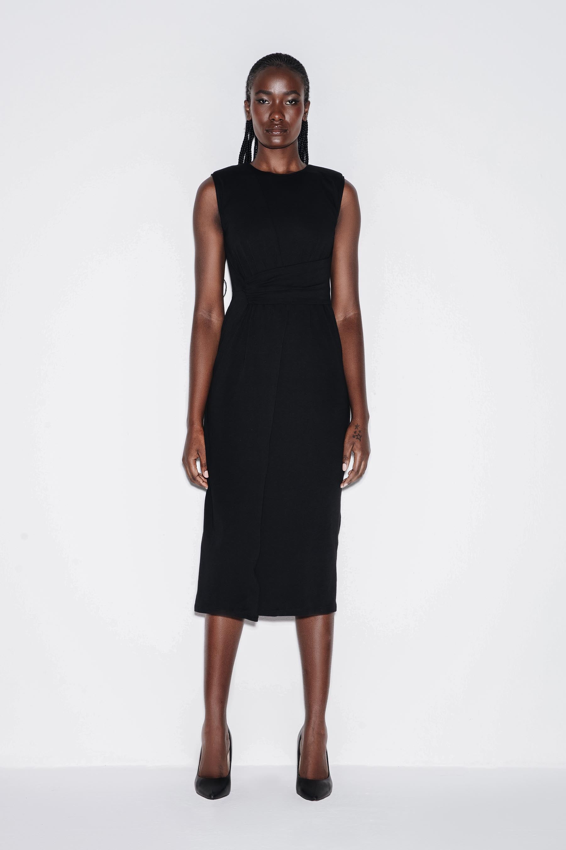 Wrap Luxe Midi Dress