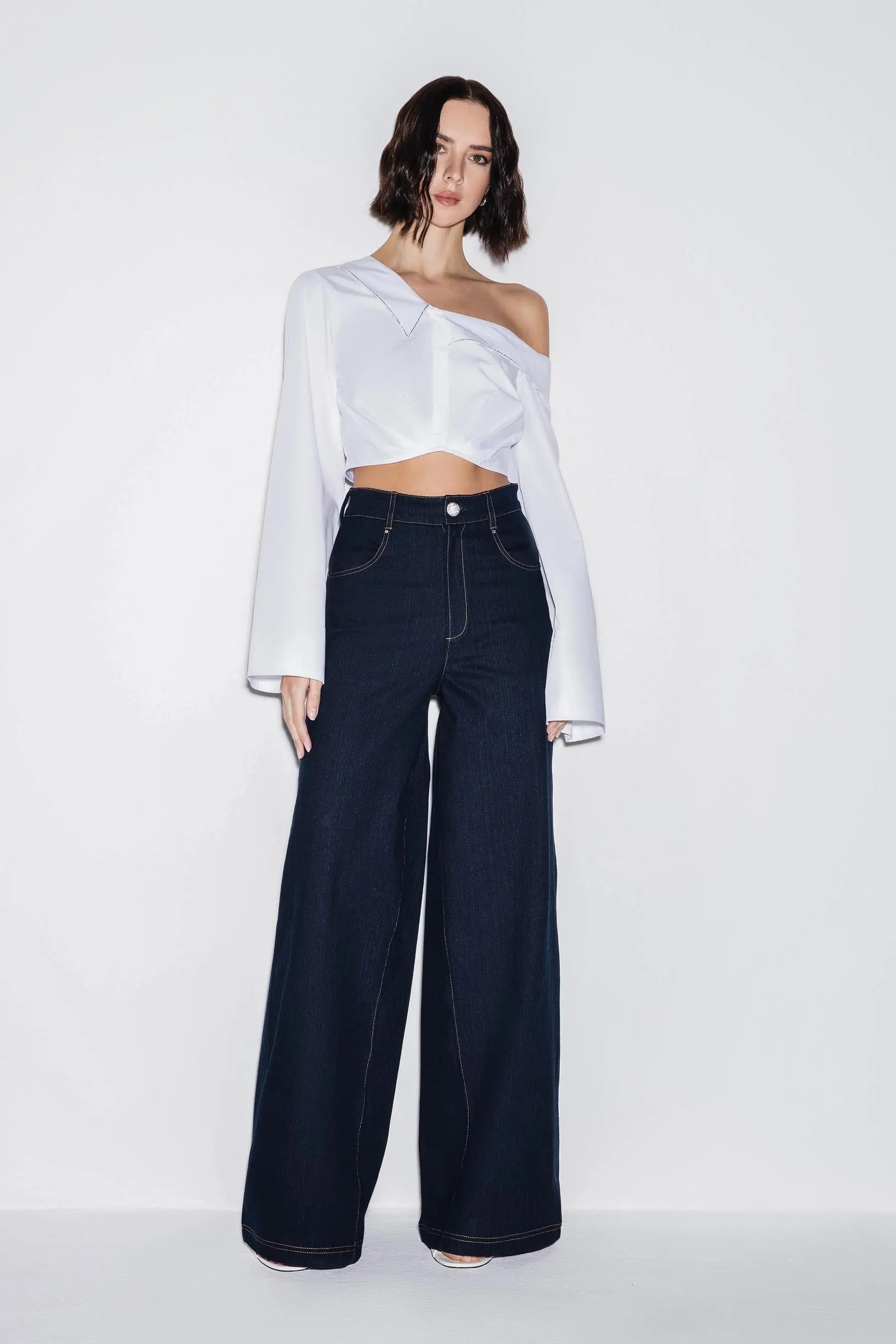 Classic Chic Denim Trouser