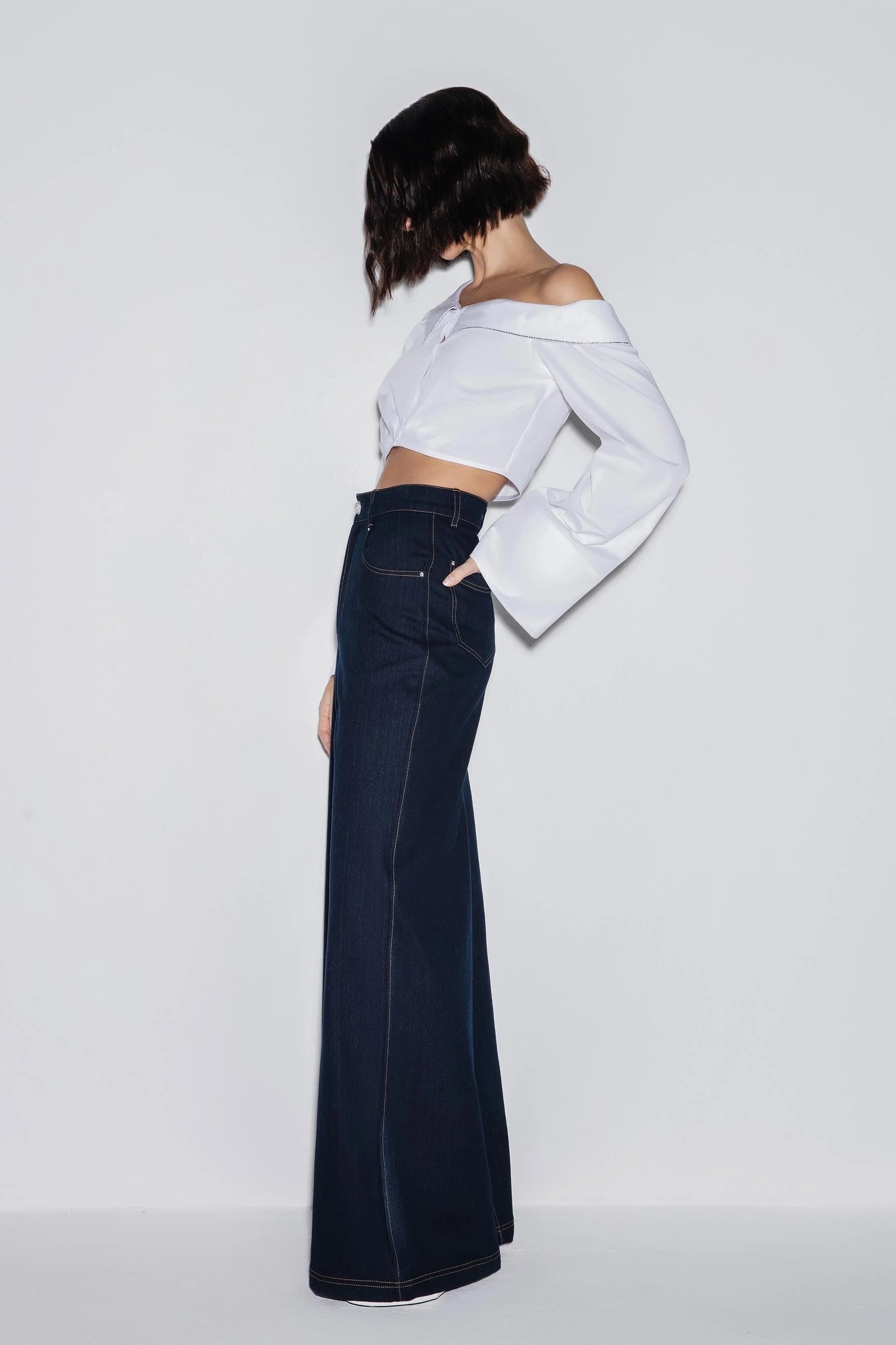 Classic Chic Denim Trouser