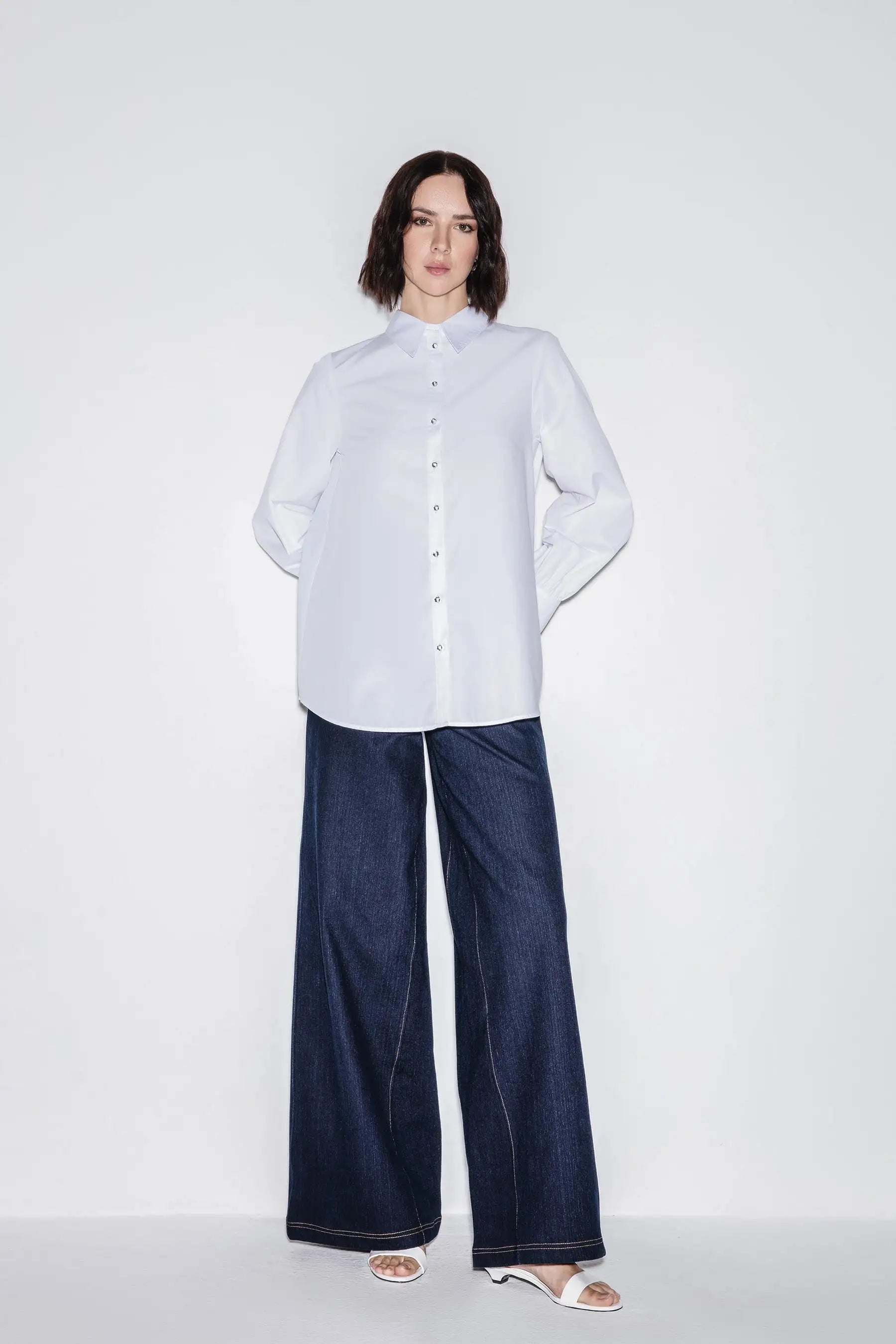 Classic Chic Denim Trouser