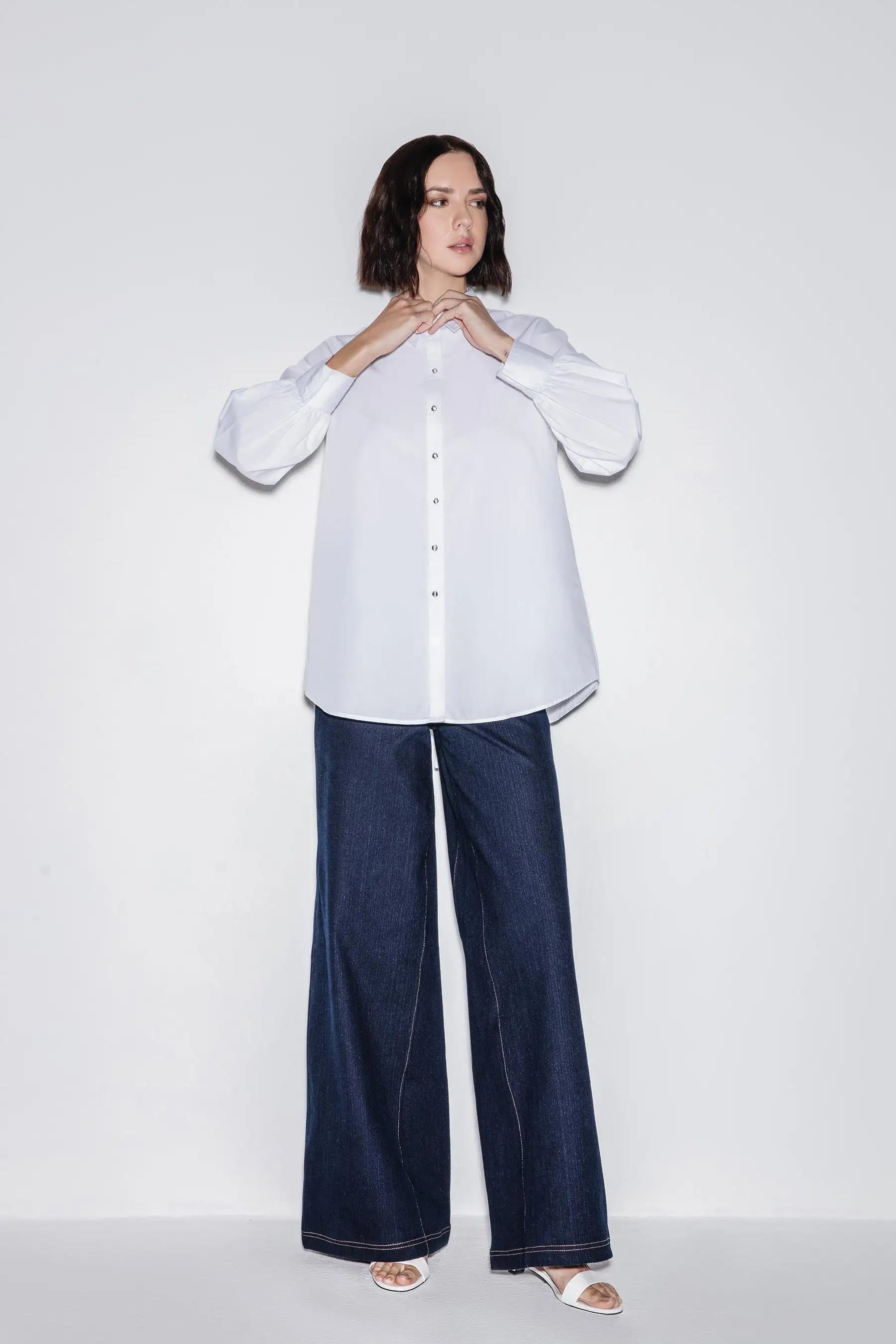 Classic Chic Denim Trouser